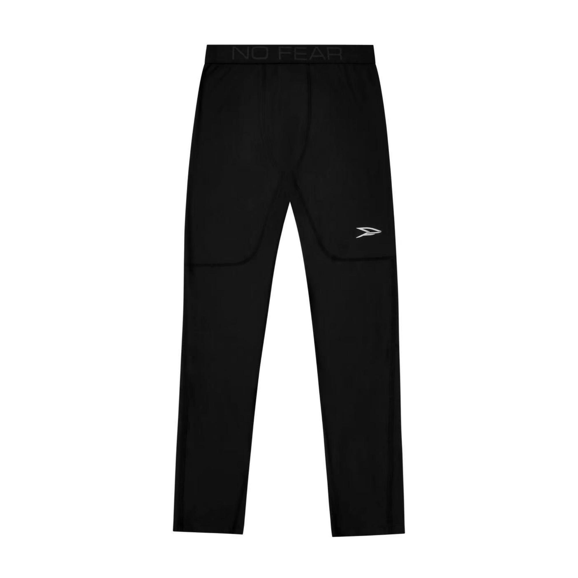 Black - No Fear - No Fear Compression Leggings Mens - 1