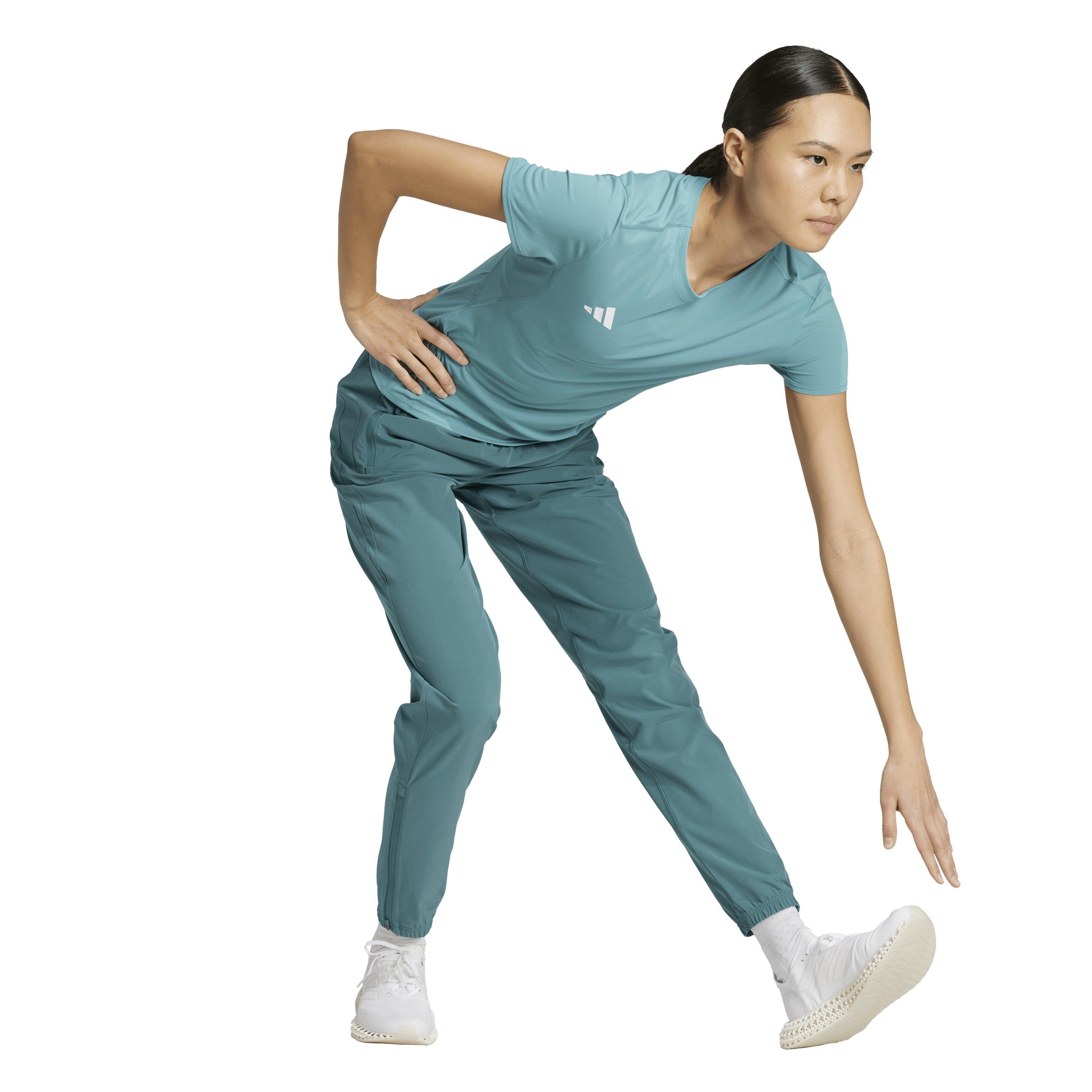 Puderasto plava - adidas - Adizero Running T-shirt Womens - 7