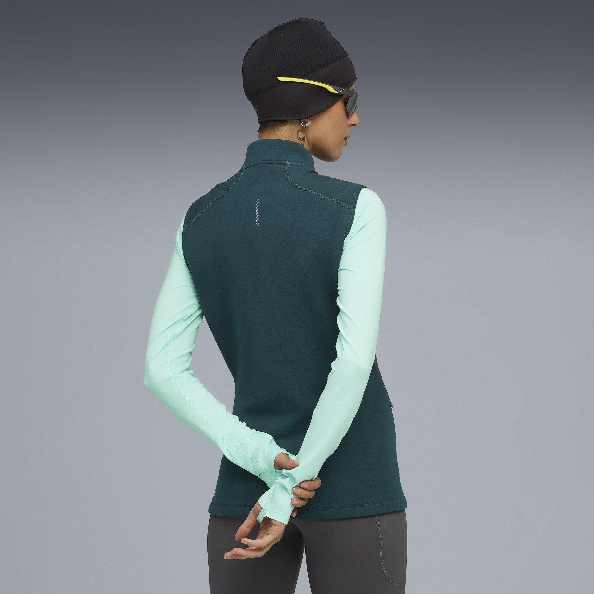 Zelena teren - Puma - Women's Run Cloudspun Warm Label Vest - 4
