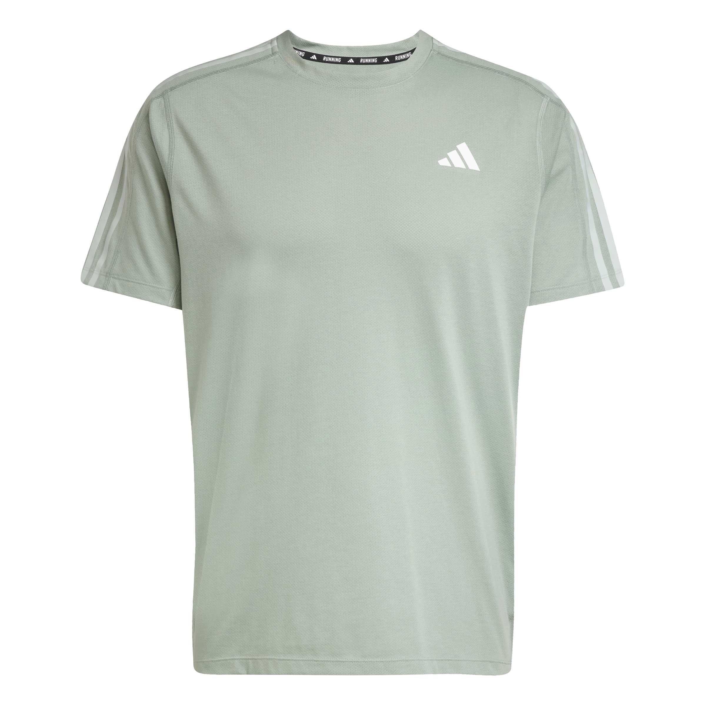 мъжко Тениска 's Own the Run 3 Stripes Short Sleeve