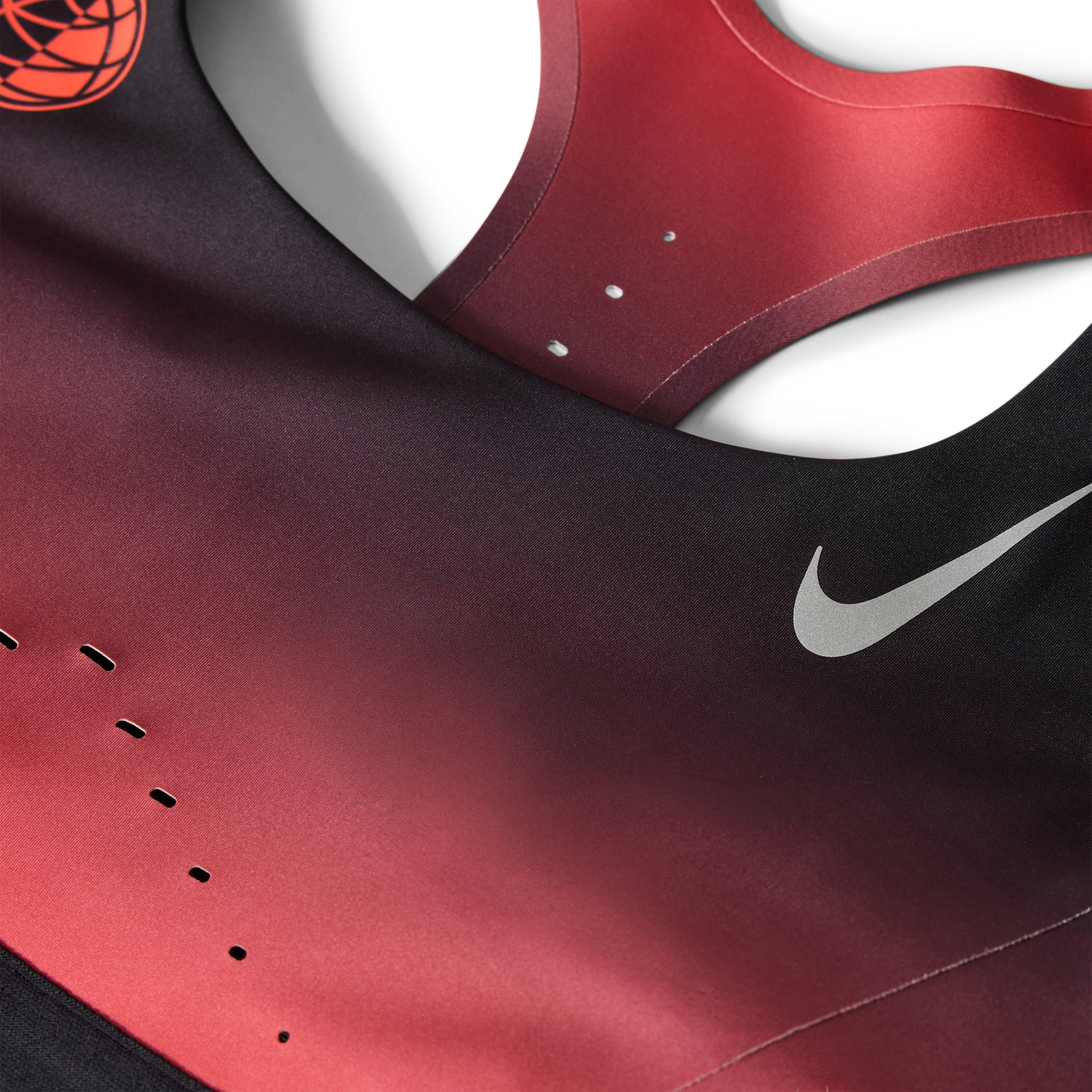 Black/Crimson - Nike - Women's Swift Sport Bra - 3