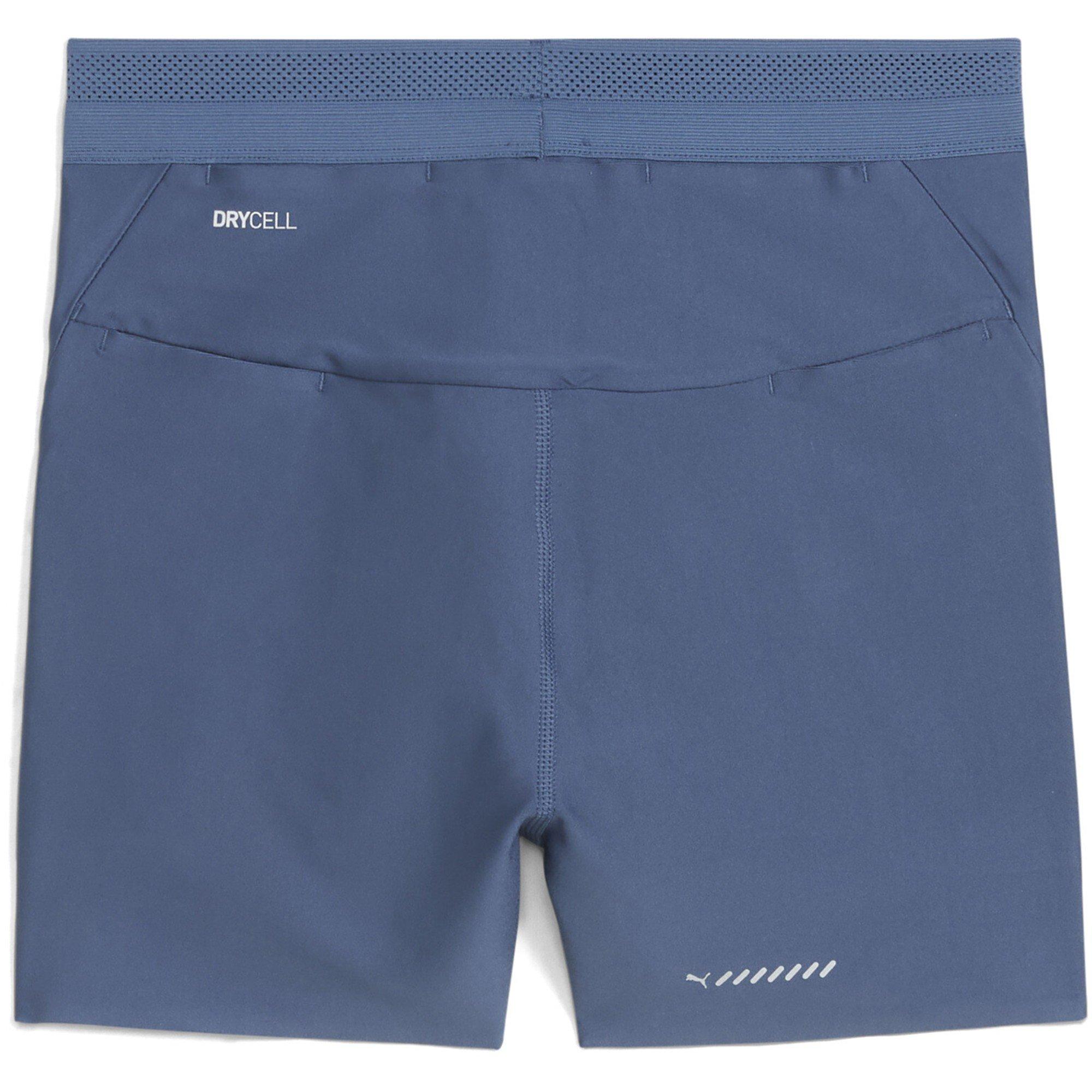 Donker Indigo - Puma - Women's Raceday Ultraform 3" Short Tight Performance Running Shorts - 2