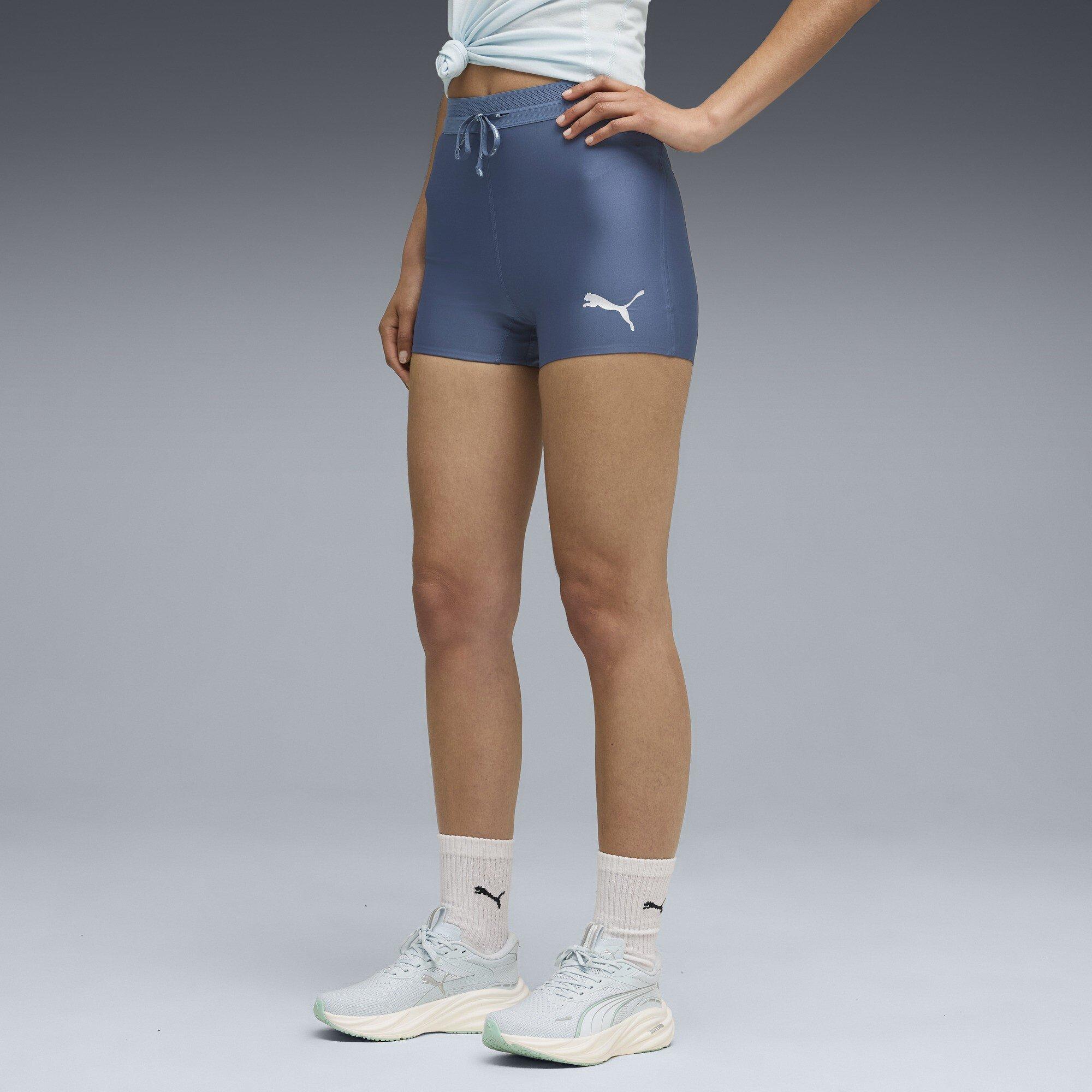 Donker Indigo - Puma - Women's Raceday Ultraform 3" Short Tight Performance Running Shorts - 3