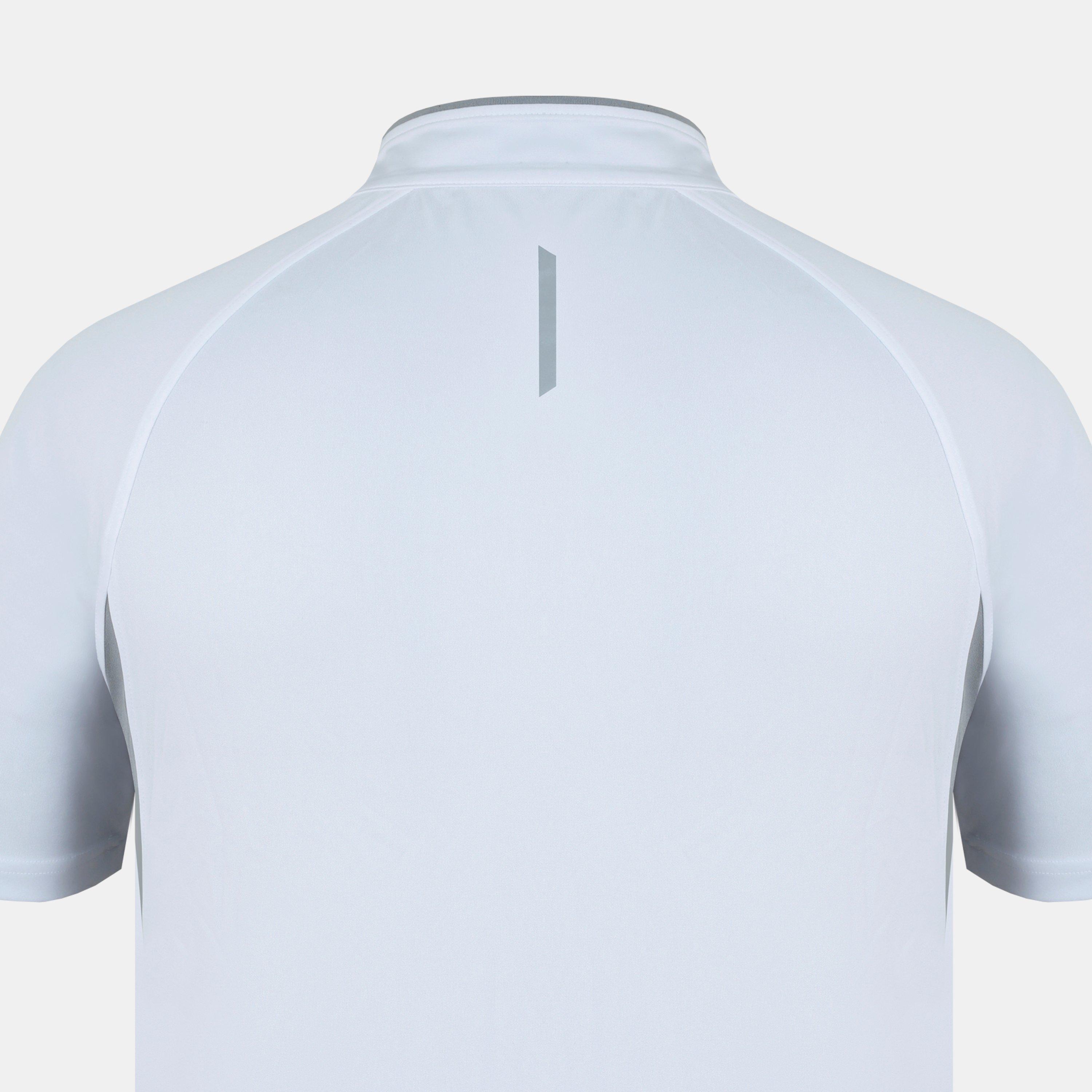 Blanc/Gris - Karrimor - Men's Zipped Short Sleeve Performance Running Top - 4