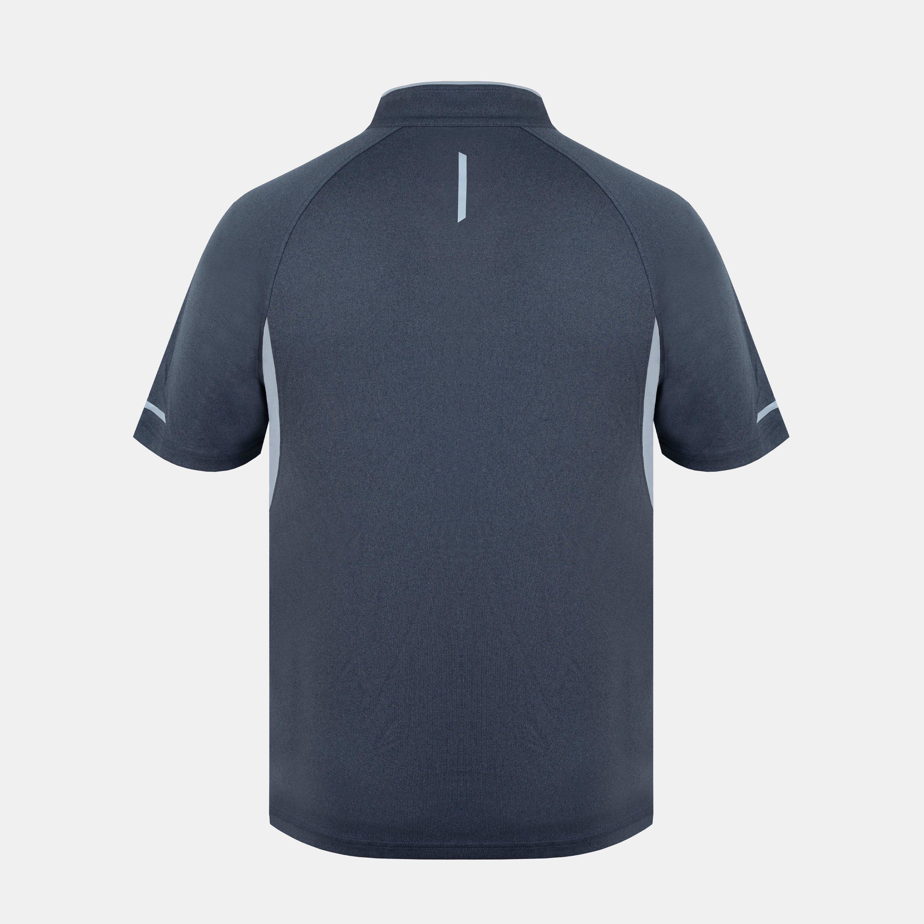 Carbone/Grigio - Karrimor - Zipped Short Sleeve Performance Running Top - 2