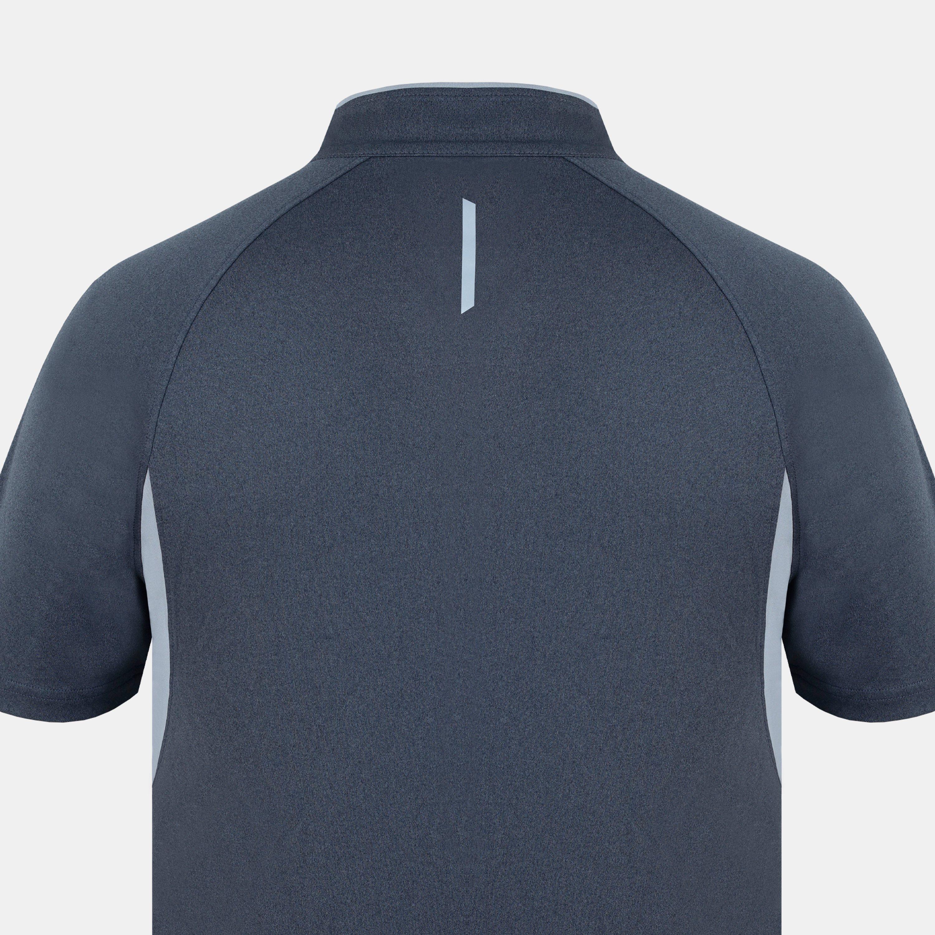 Carbone/Grigio - Karrimor - Zipped Short Sleeve Performance Running Top - 4