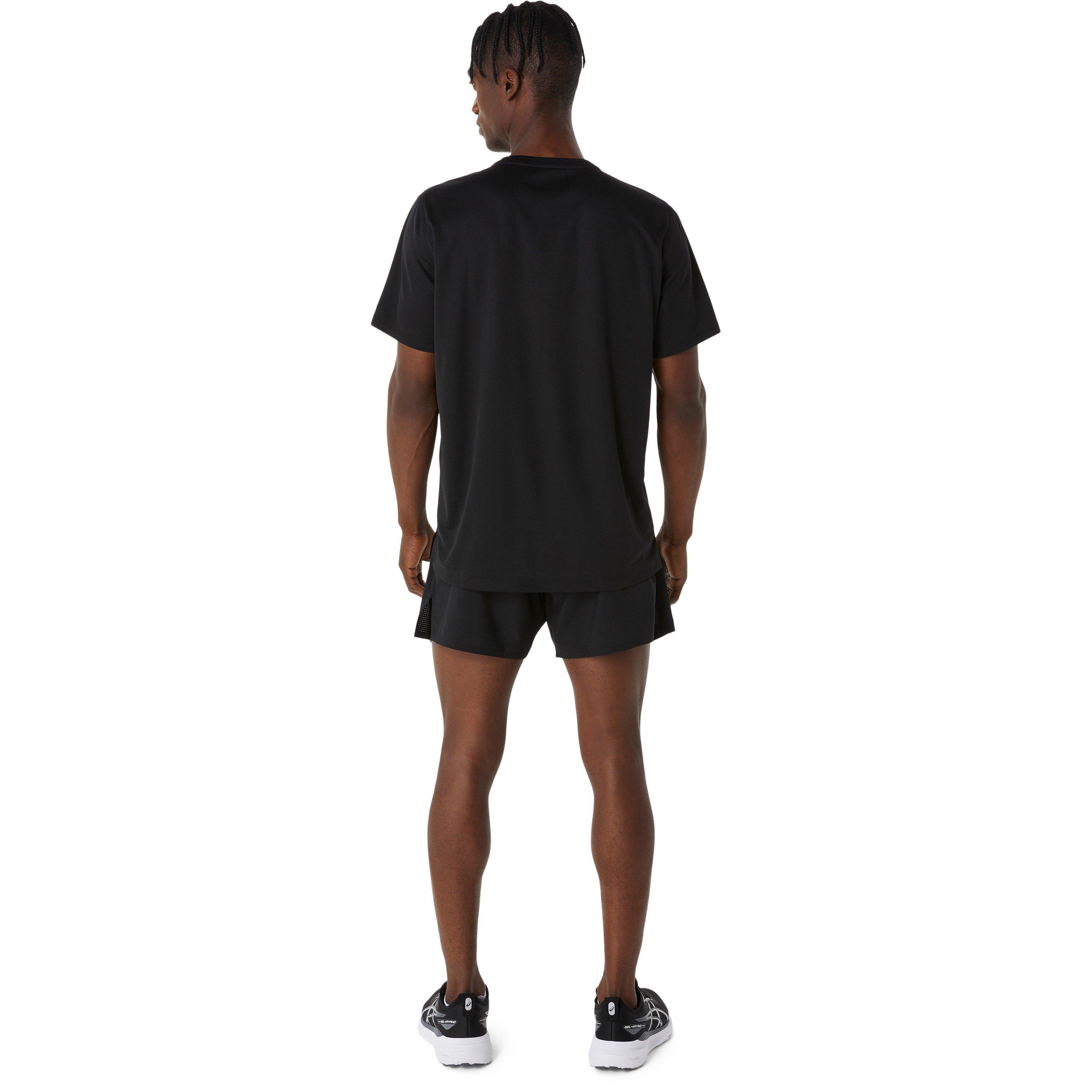 Perf.Black - Asics - Silver Short Sleeve Top Mens - 3