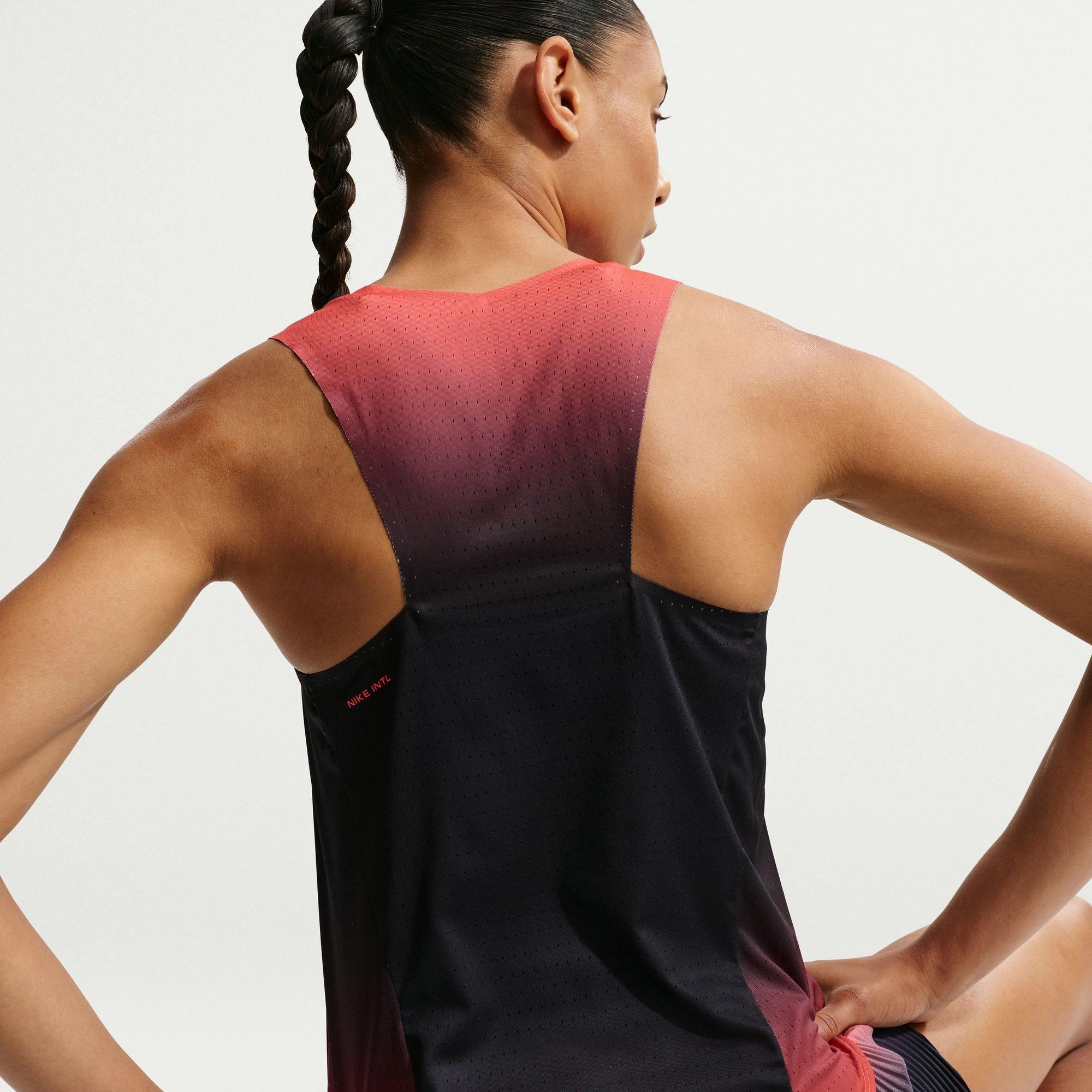 Black/Crimson - Nike - Women's AeroSwift Running Vest - 2