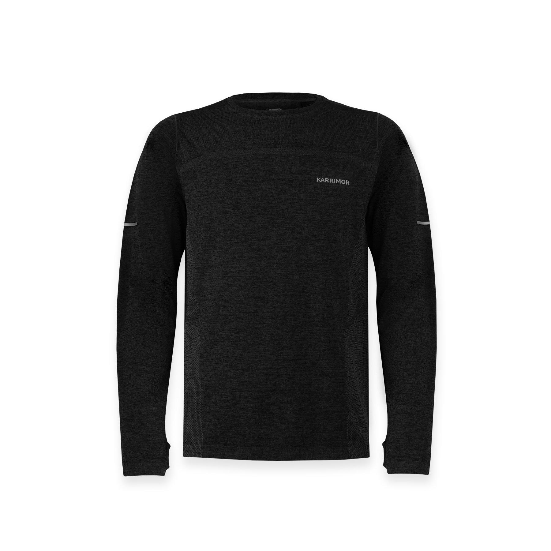 Black Marl - Karrimor - Xlite Running Long Sleeve Top Mens - 1