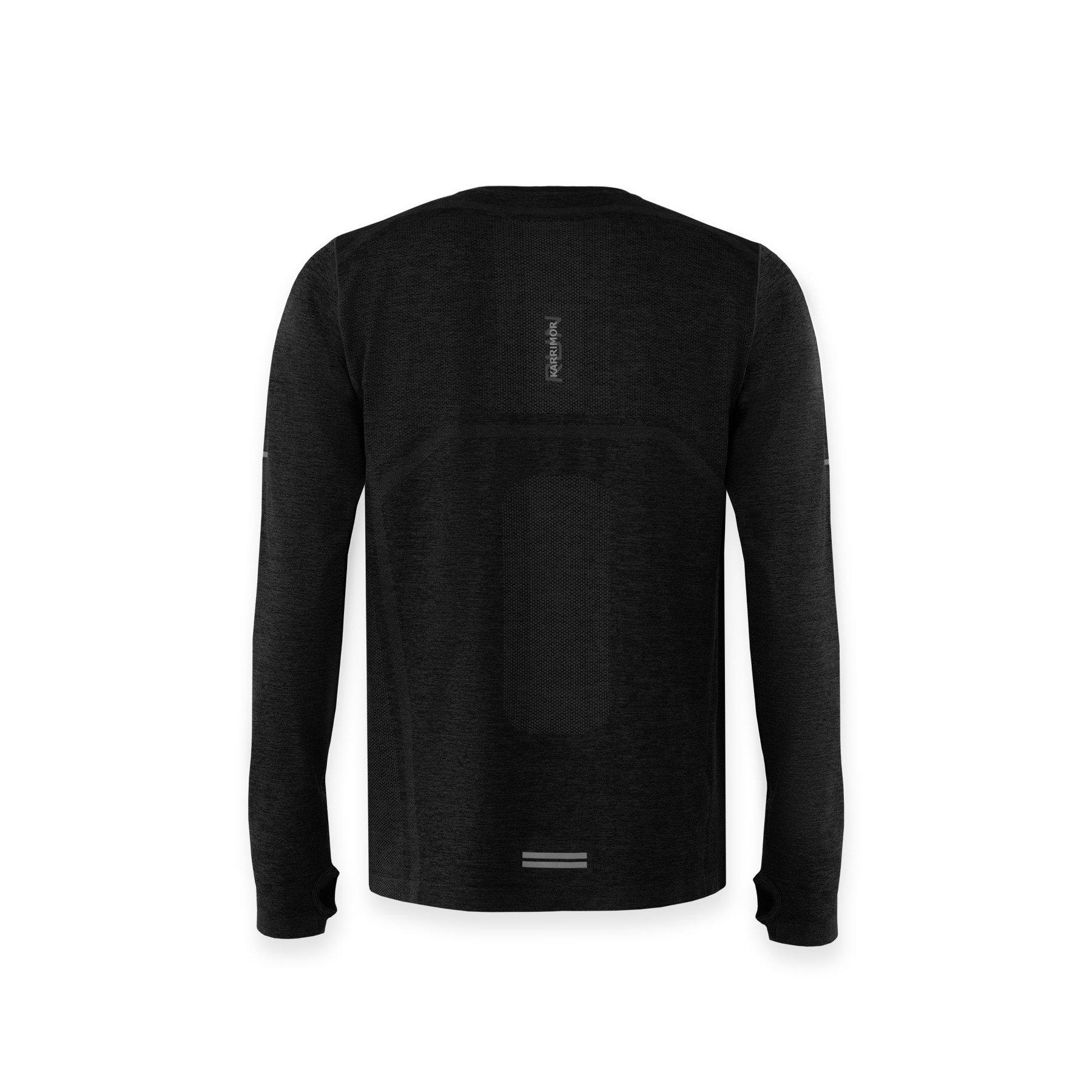 Zwart Marl - Karrimor - Xlite Running Long Sleeve Top Mens - 2