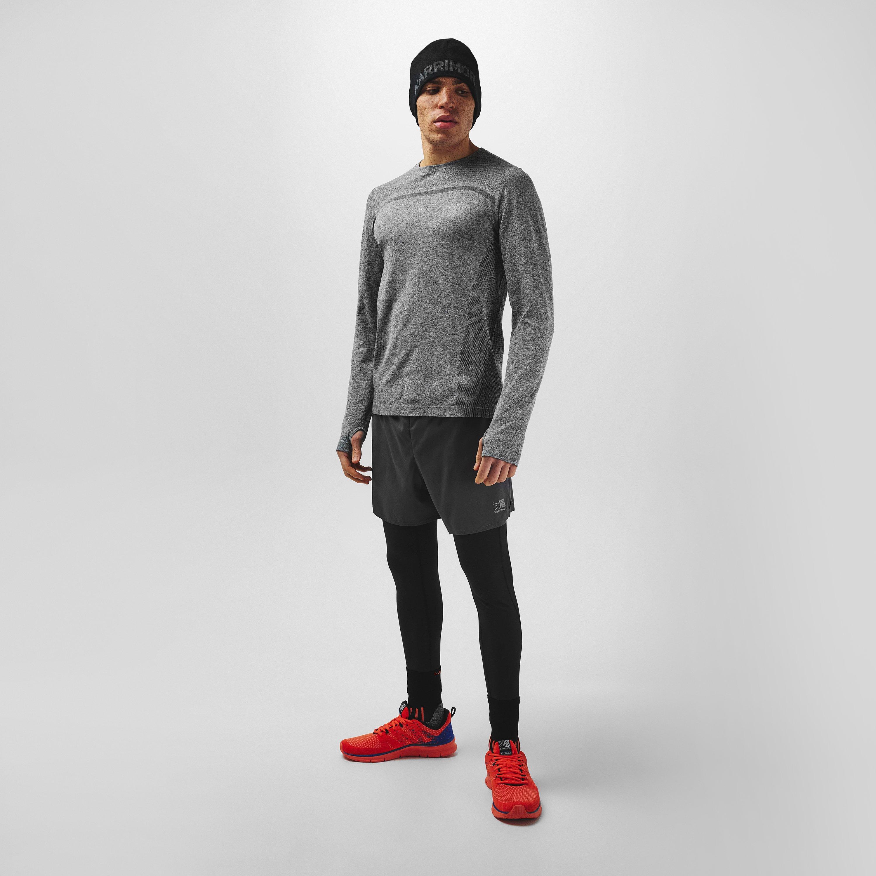 Grey Marl - Karrimor - Xlite Running Long Sleeve Top Mens - 6