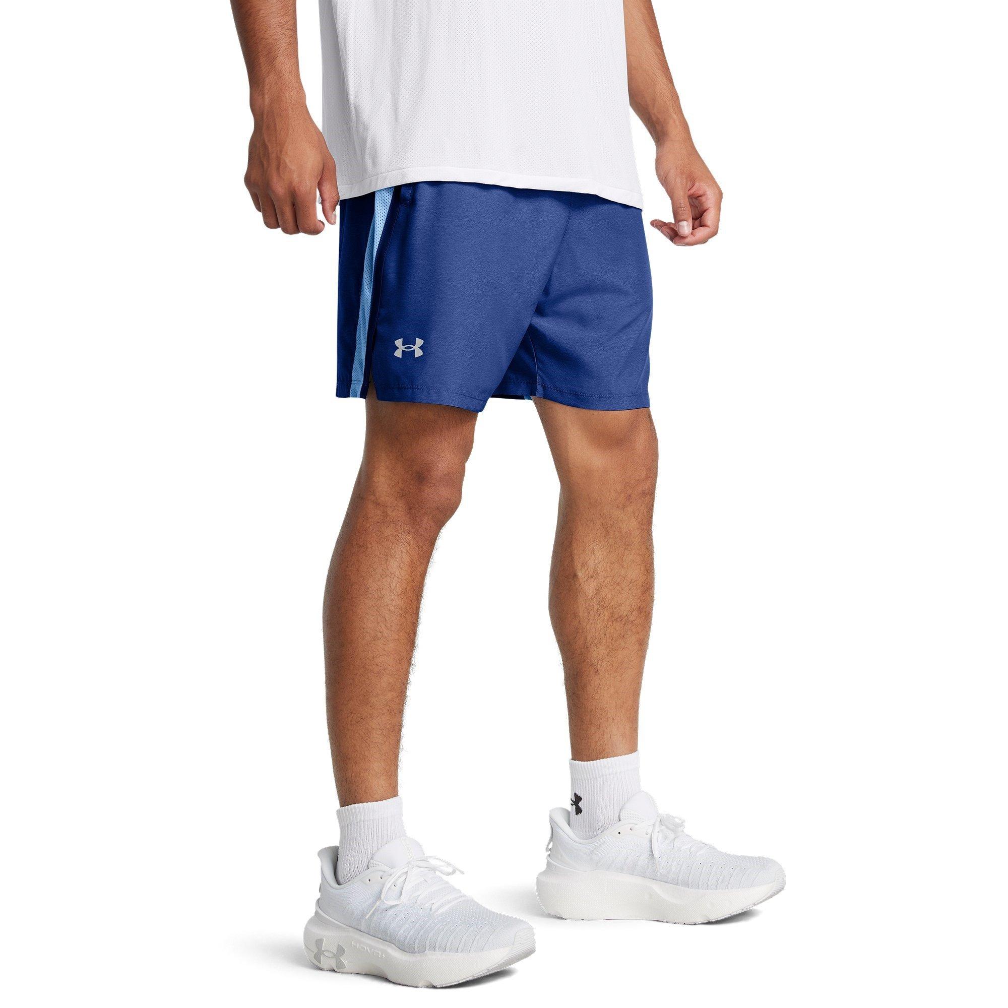Blue - Under Armour - Men's Launch Heather Performance Running Shorts - 2