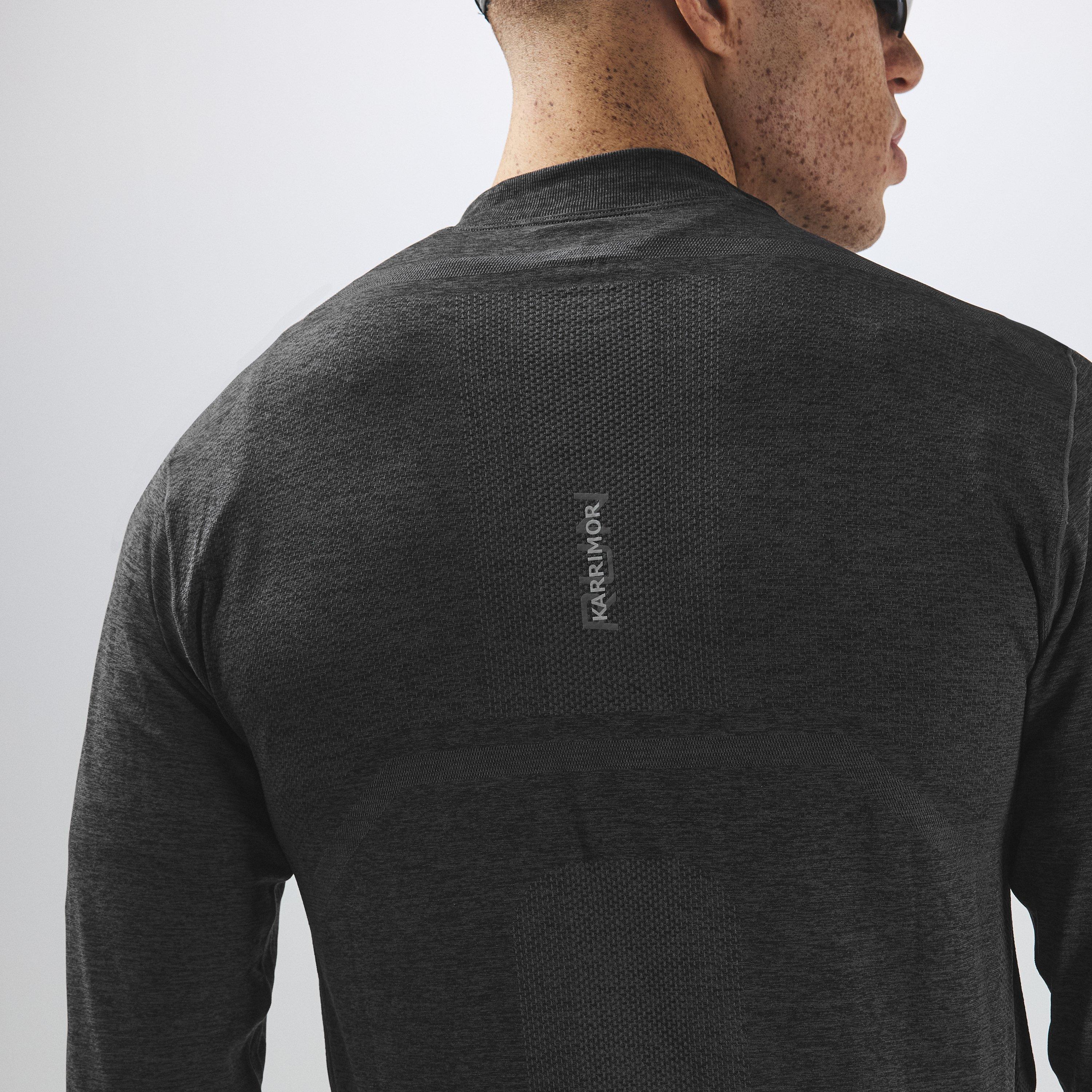 Black Marl - Karrimor - Xlite Seamless Running Mens quarter Zip - 6
