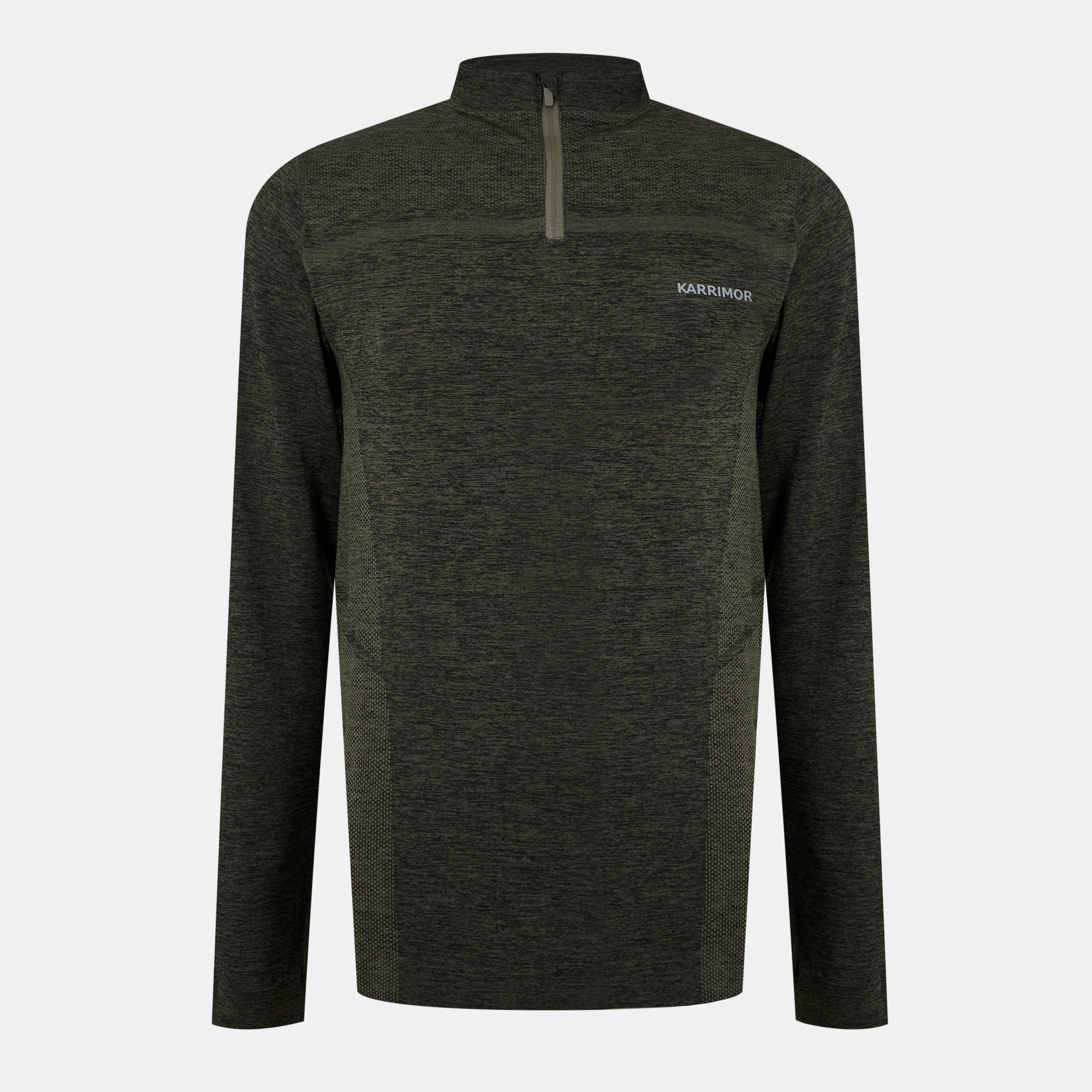 Karrimor Xlite Seamless Running Mens quarter Zip