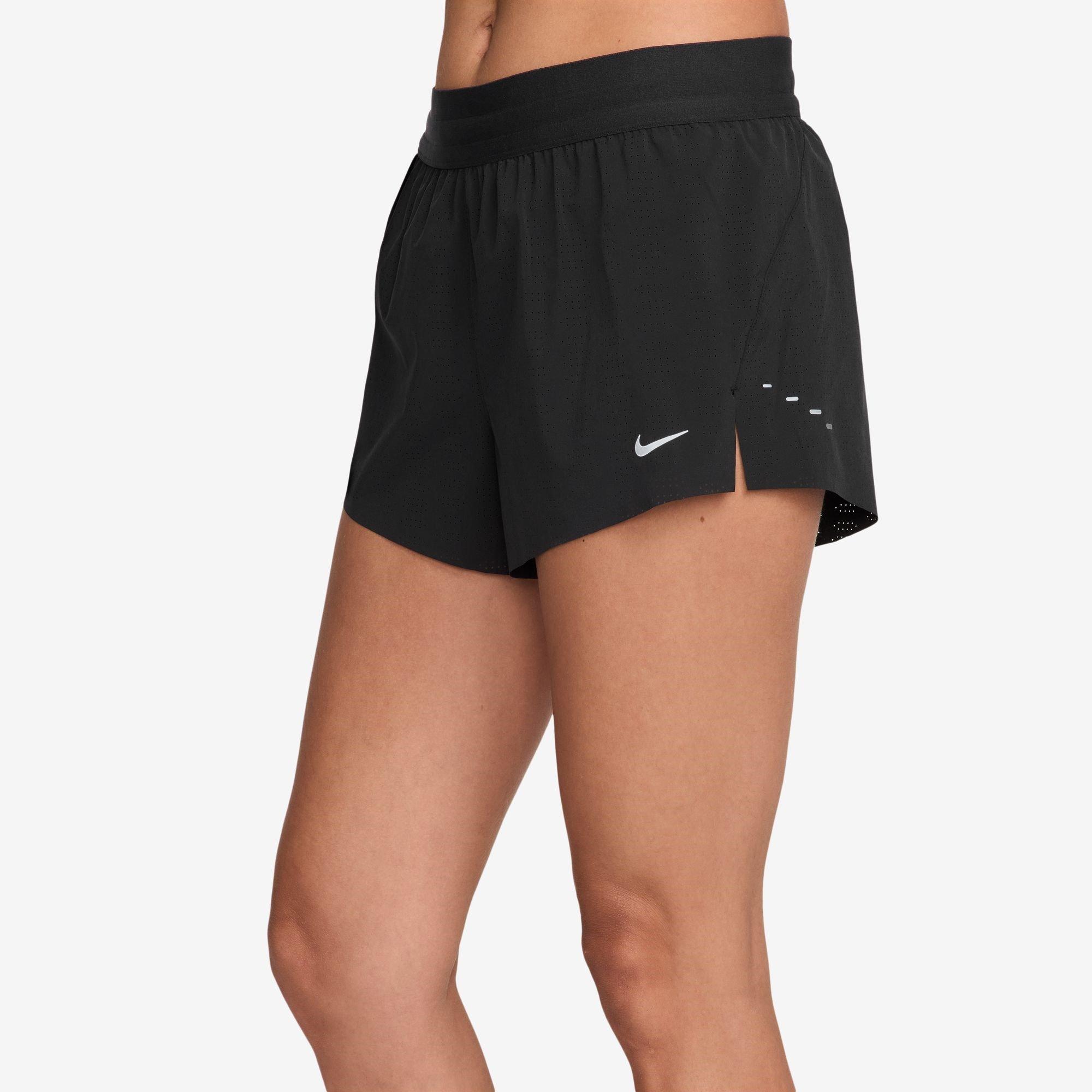 Nero/Bianco - Nike - Women's Performance Running Shorts - 3