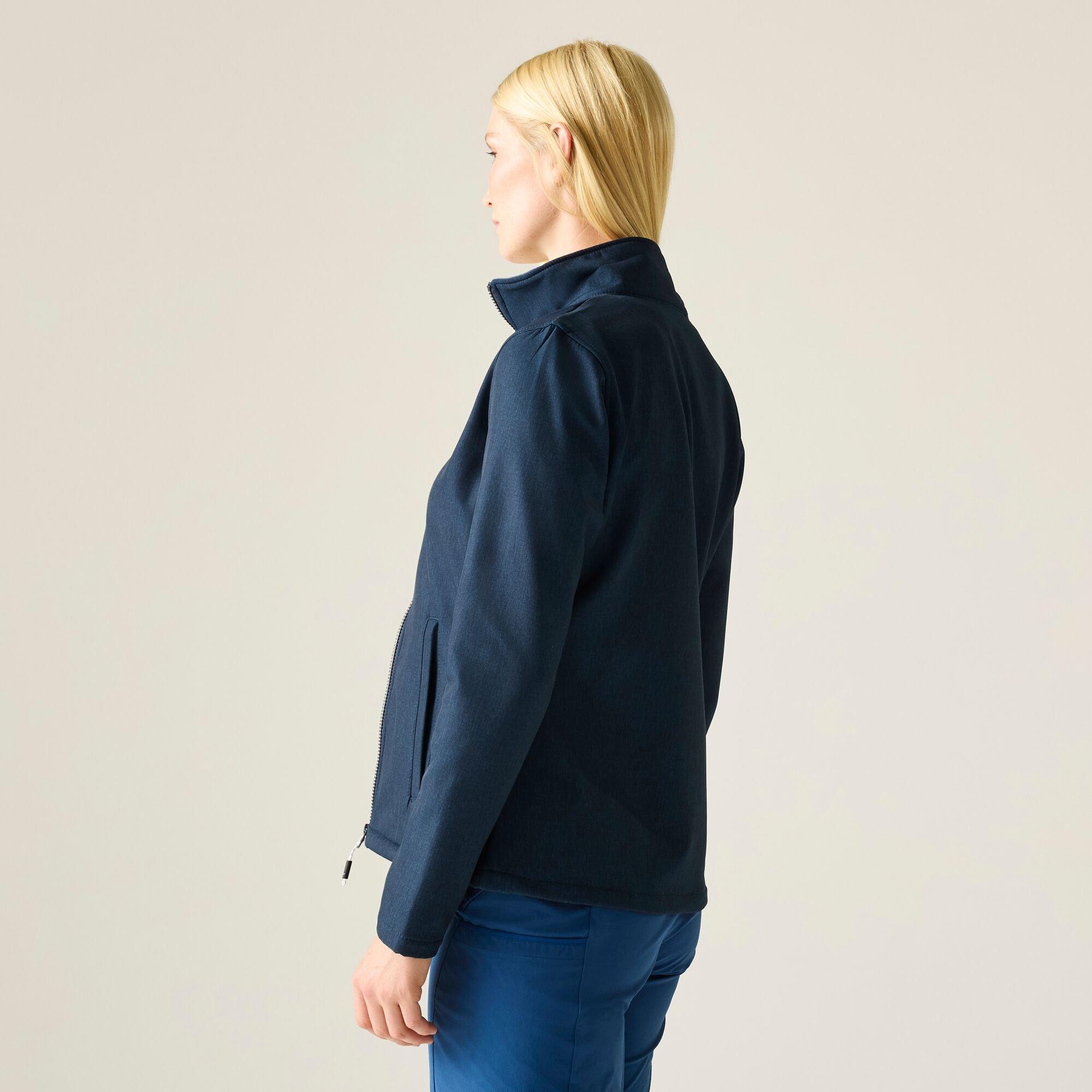 Navy Marl - Regatta - Connie V Softshell Jacket - 2