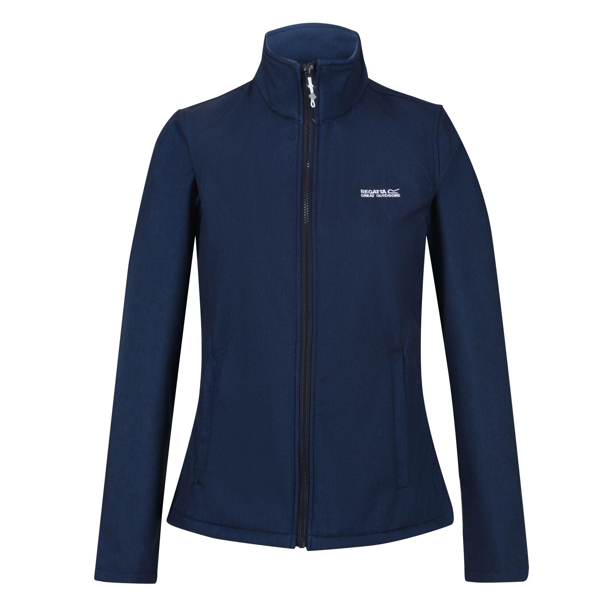 Navy Marl - Regatta - Connie V Softshell Jacket - 7