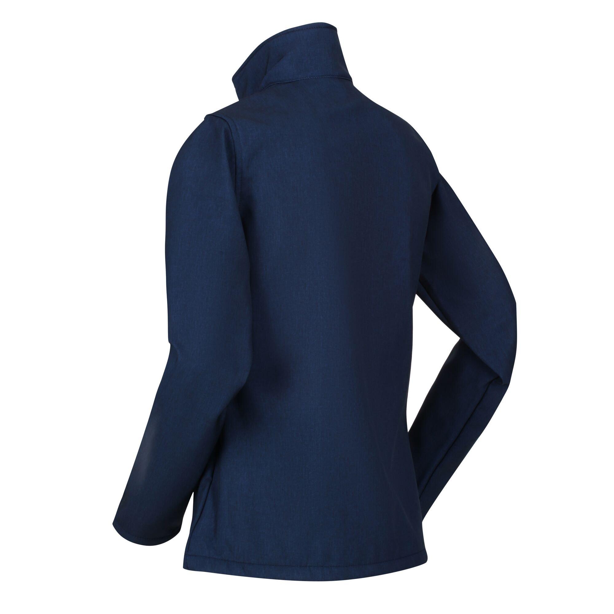 Navy Marl - Regatta - Connie V Softshell Jacket - 3