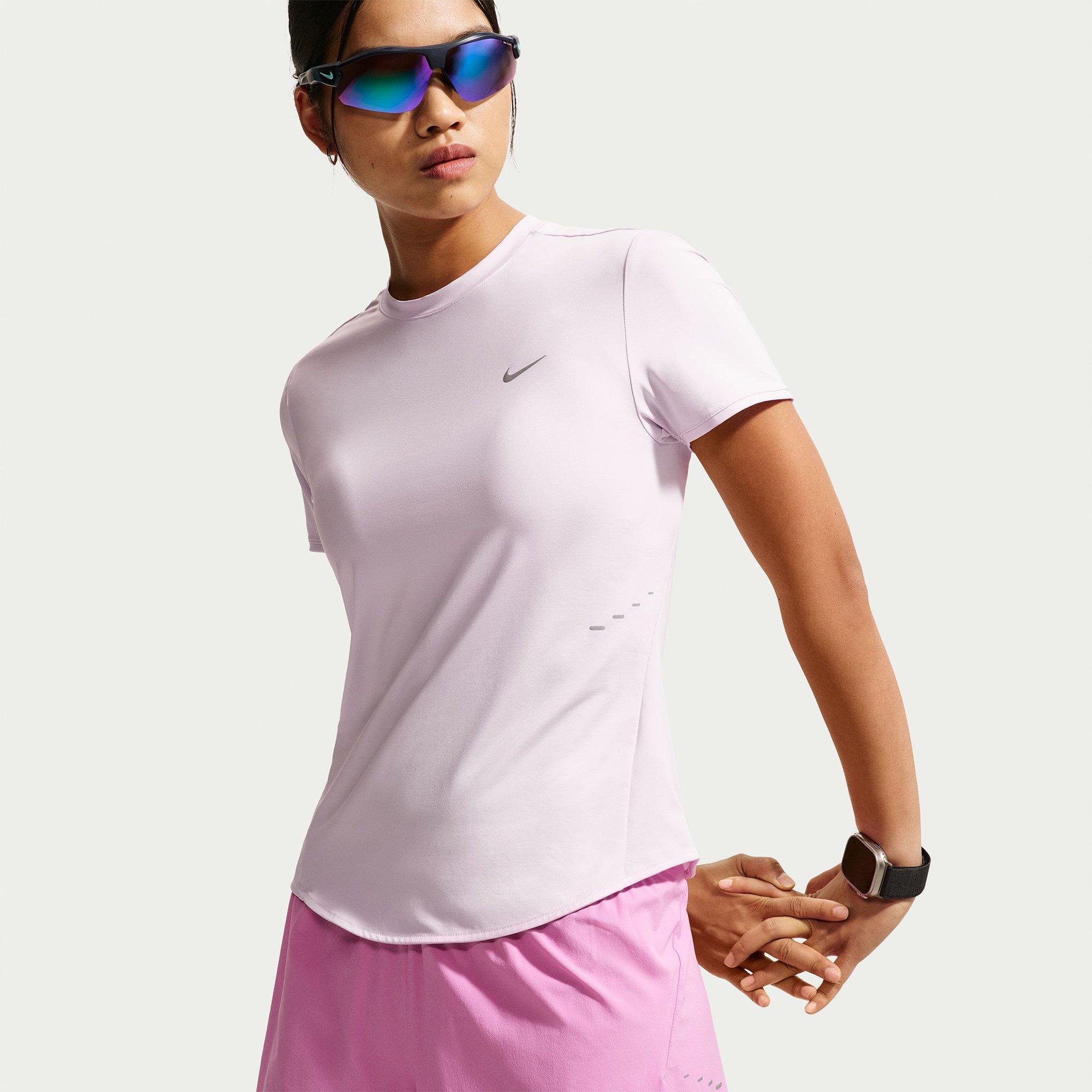 Lilac/R.Silver - Nike - Women's Short Sleeve Performance Running Top - 2