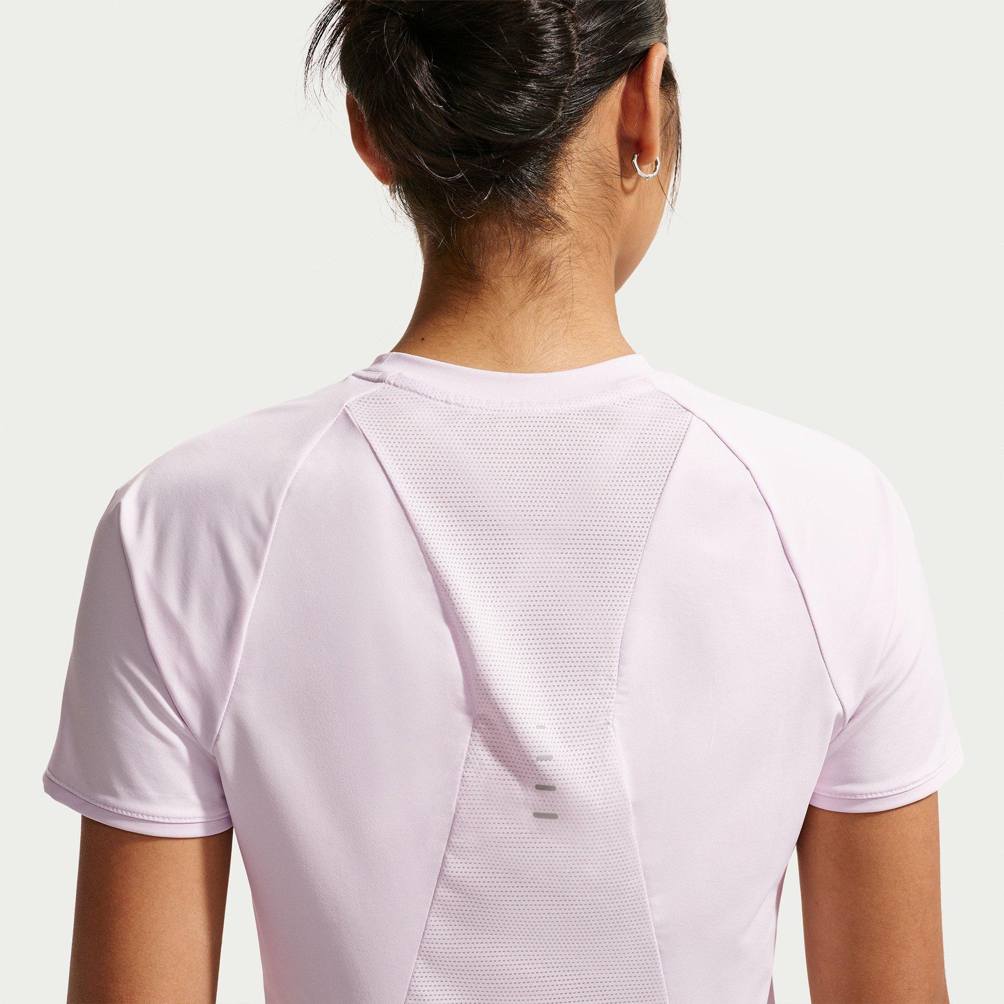 Lilac/R.Silver - Nike - Women's Short Sleeve Performance Running Top - 4