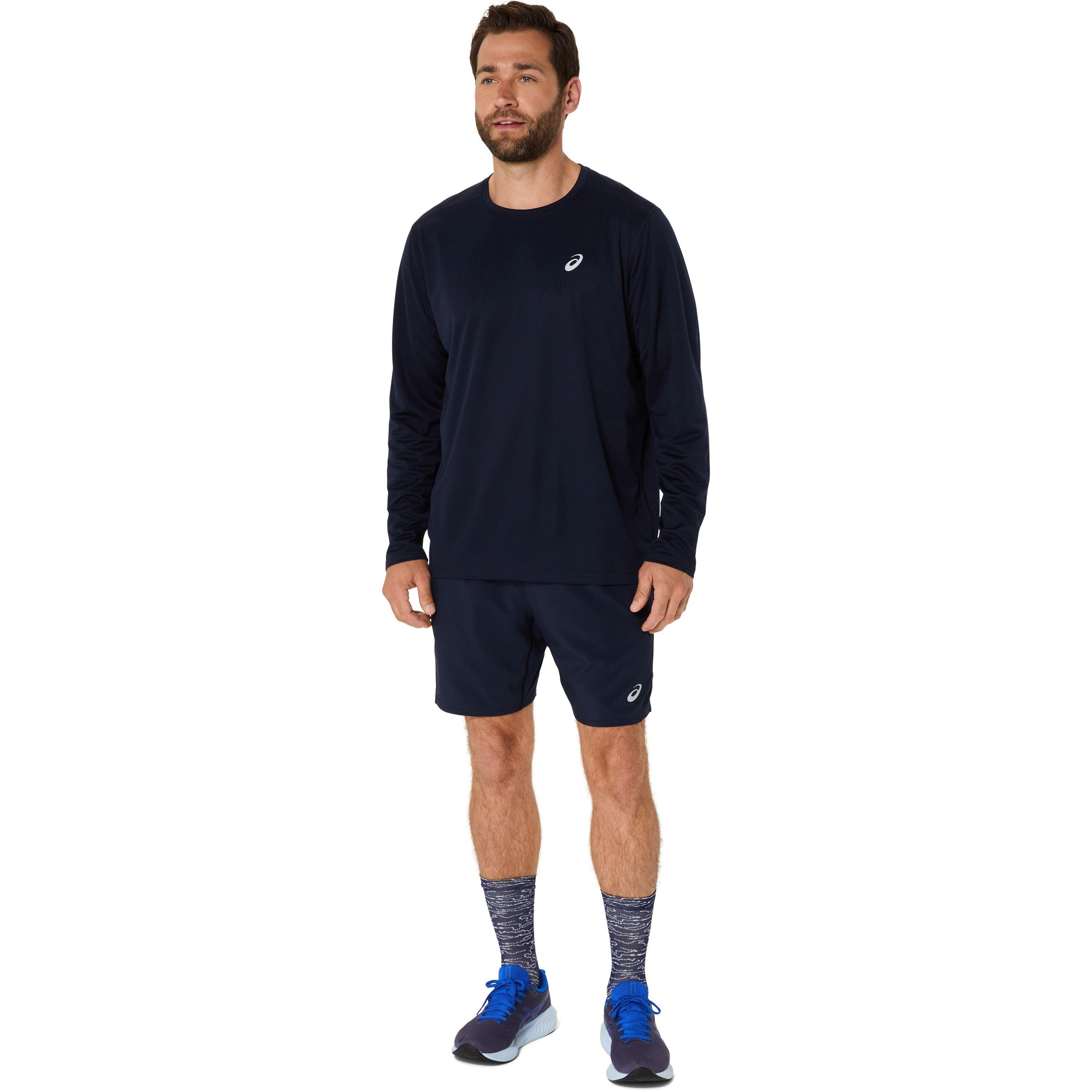Midnight - Asics - Men's Silver Long Sleeve Performance Running Top - 2
