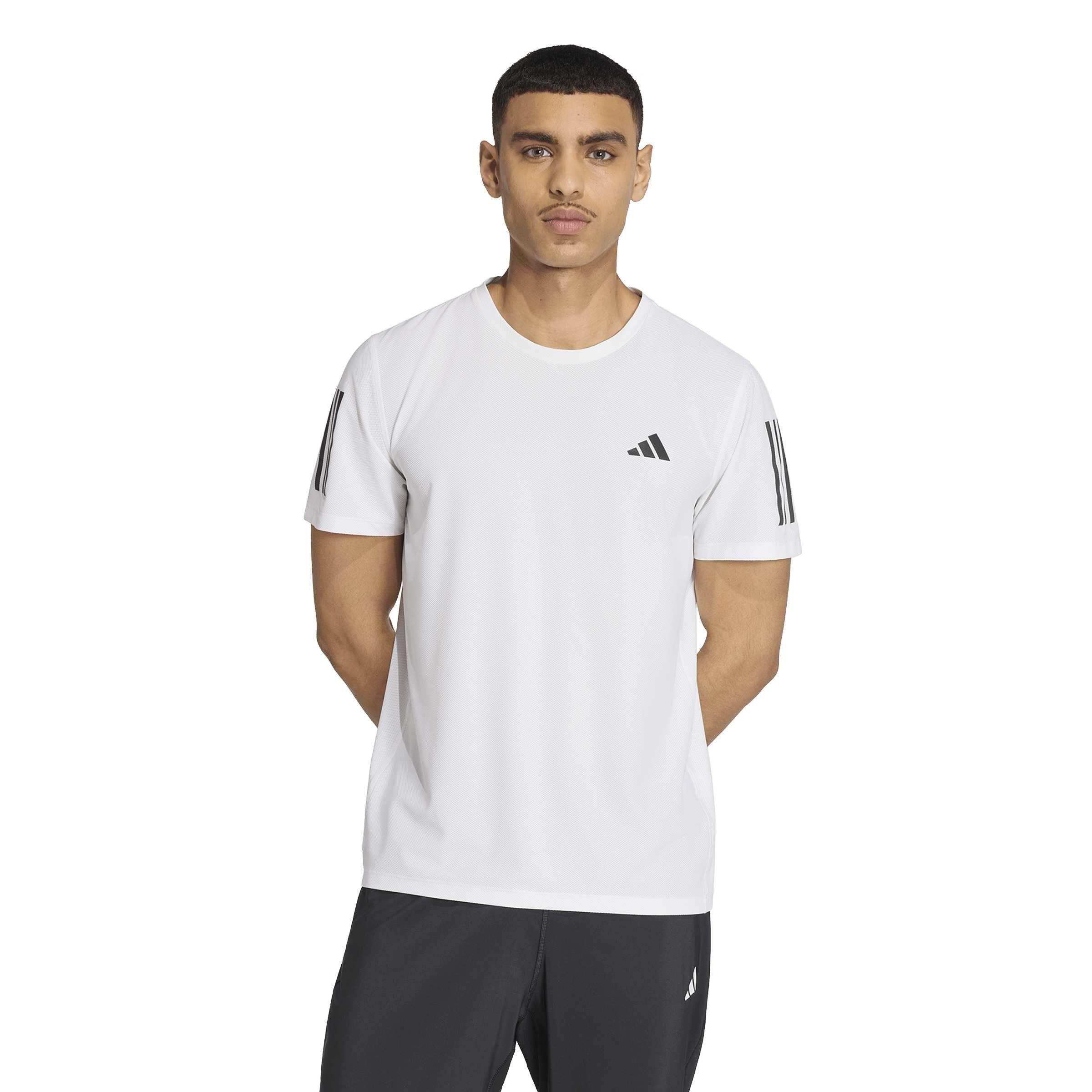 Blanc - adidas - adidas Otr B Tee Running Top Mens - 2