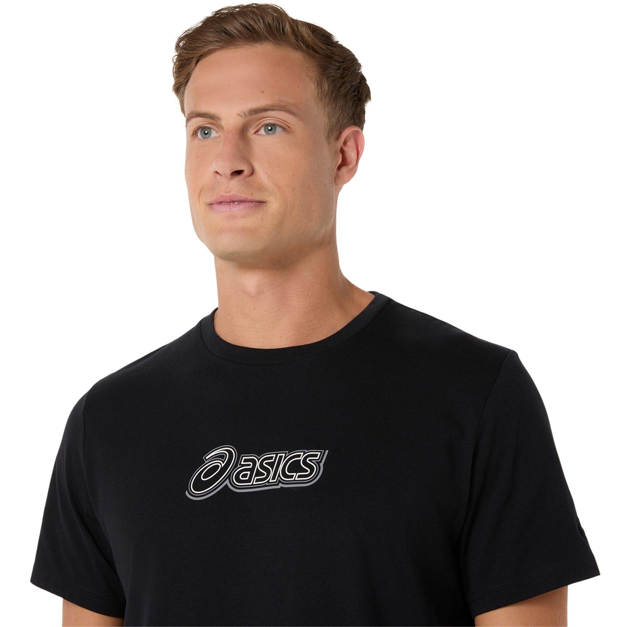 Sort - Asics - Men's Logo Tee Short Sleeve Performance Running Top - 3
