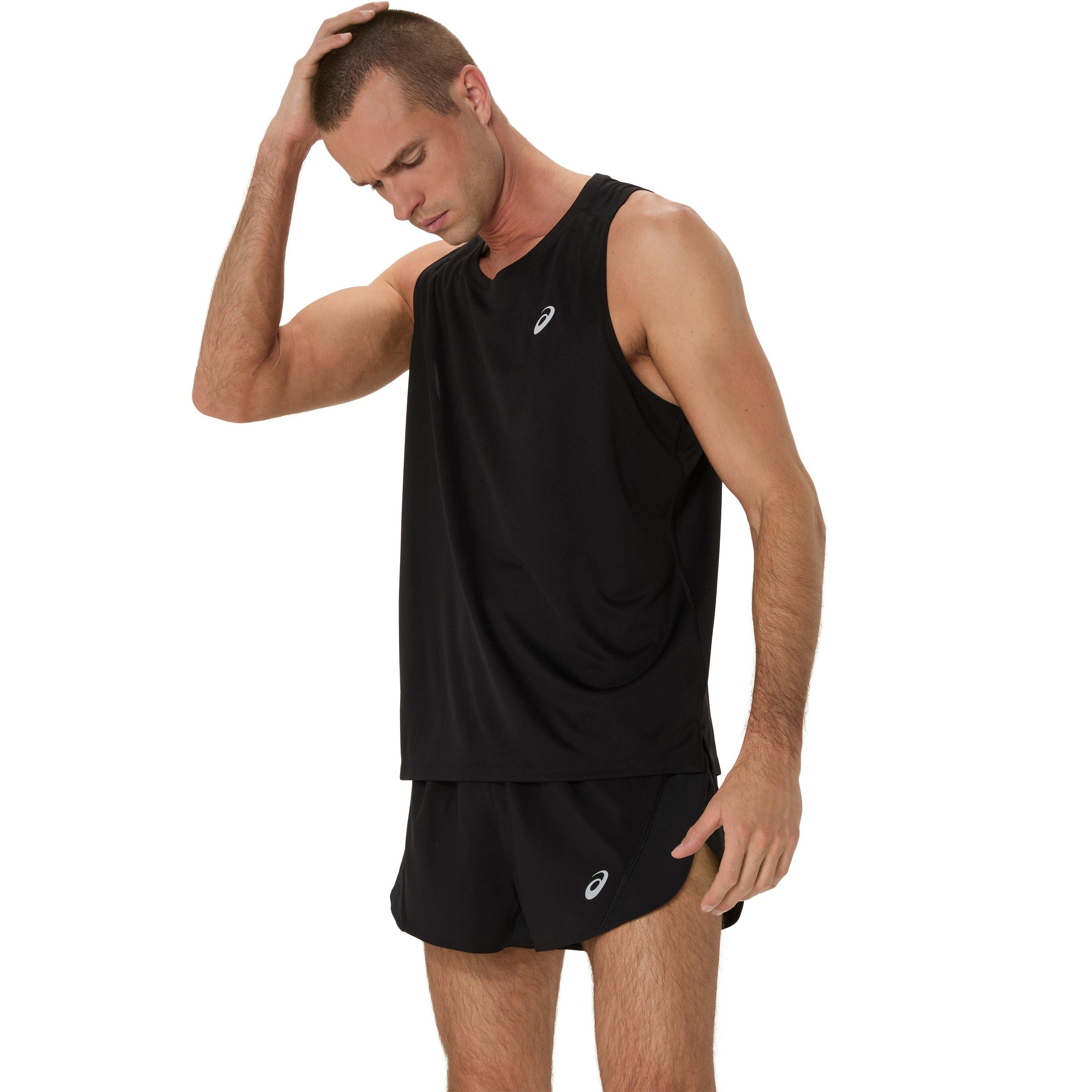 Perf.Black - Asics - Silver Singlet Mens - 1