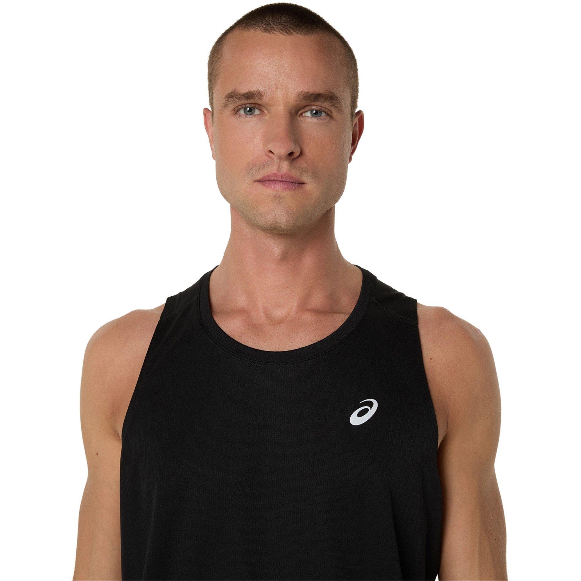 Perf.Black - Asics - Silver Singlet Mens - 4