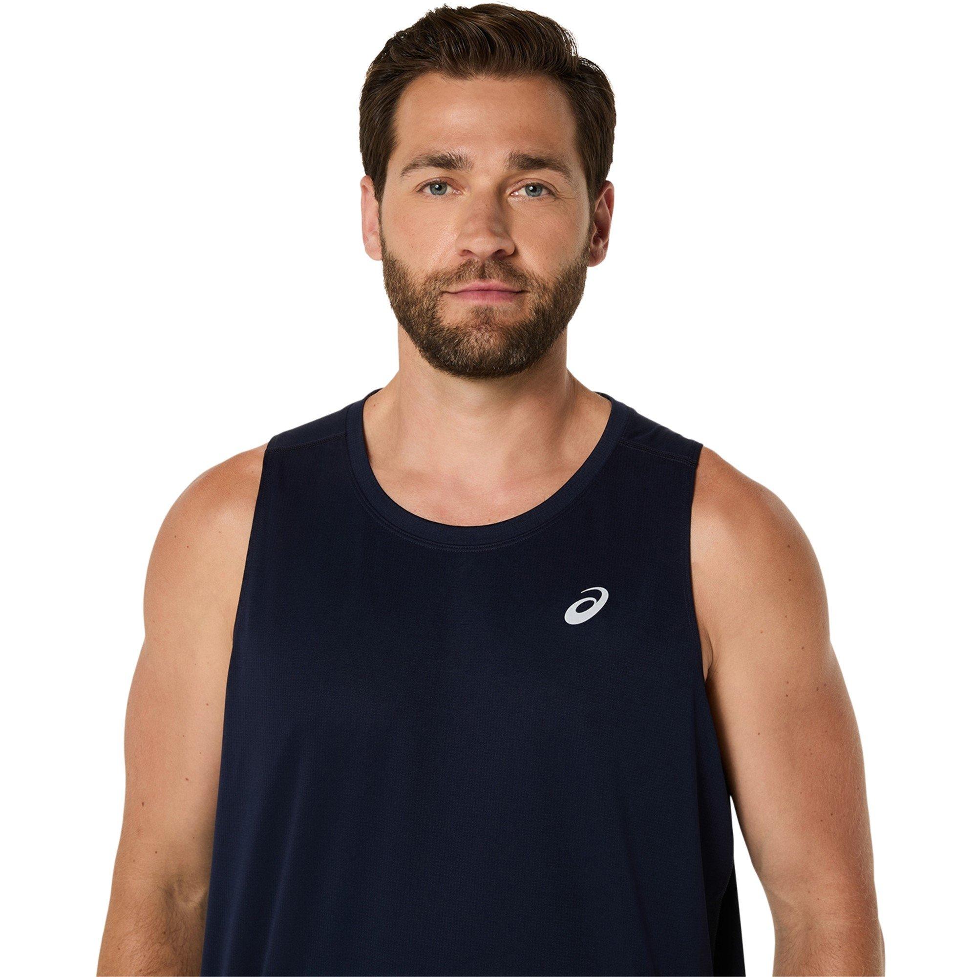 Midnight - Asics - Silver Singlet Mens - 4