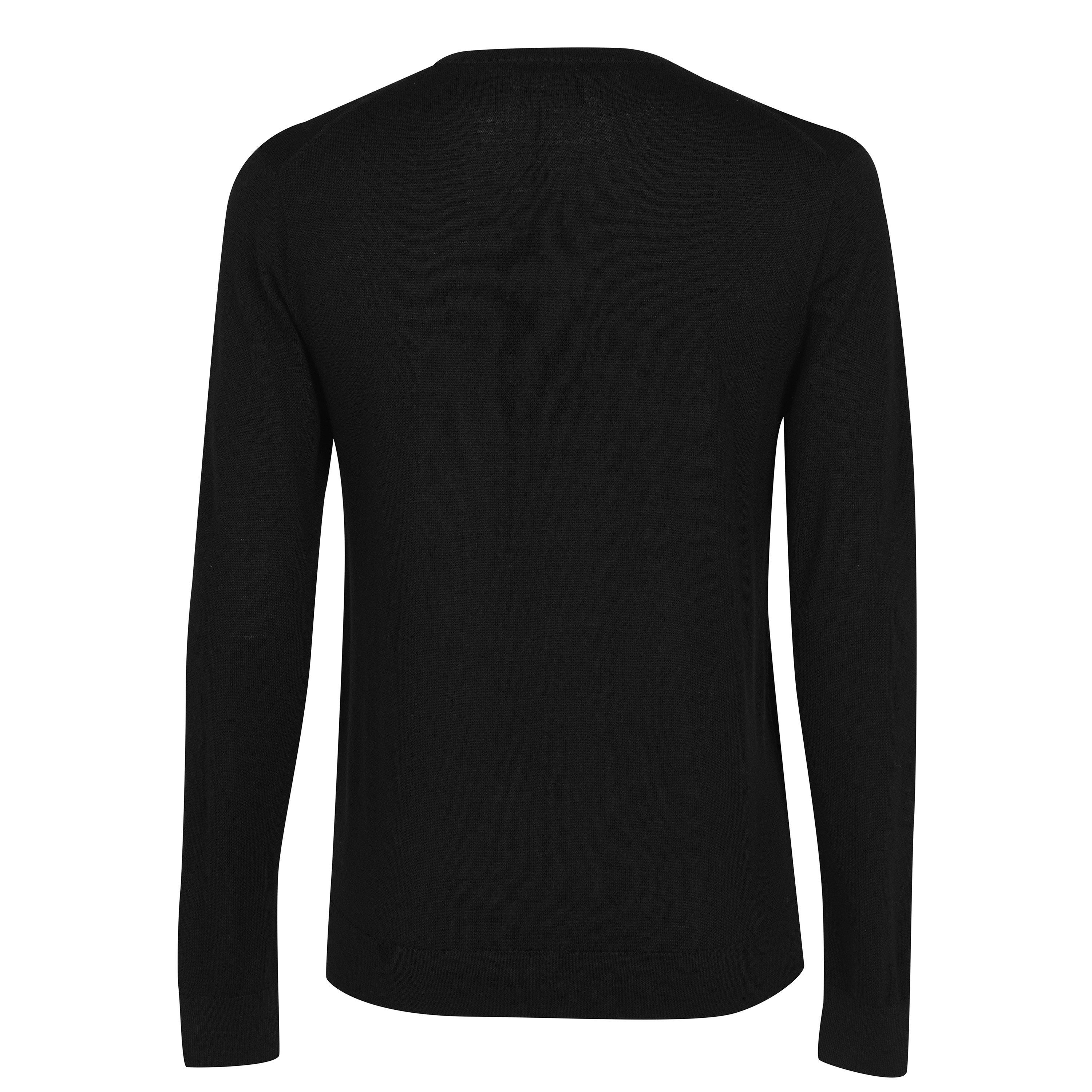 Zwart - Howick - Howick Merino V Neck Jumper - 2