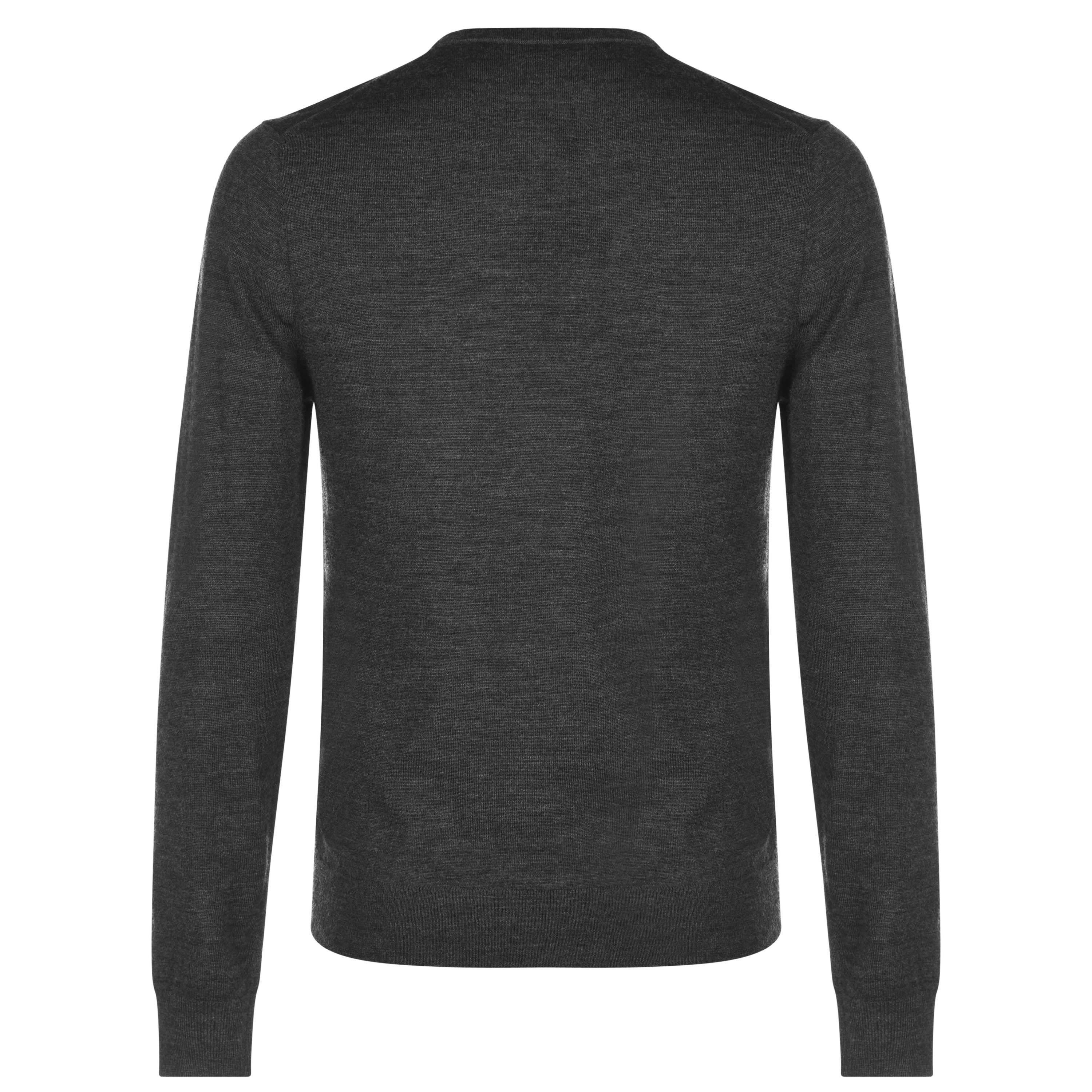Charcoal - Howick - Merino Crew Jumper - 7