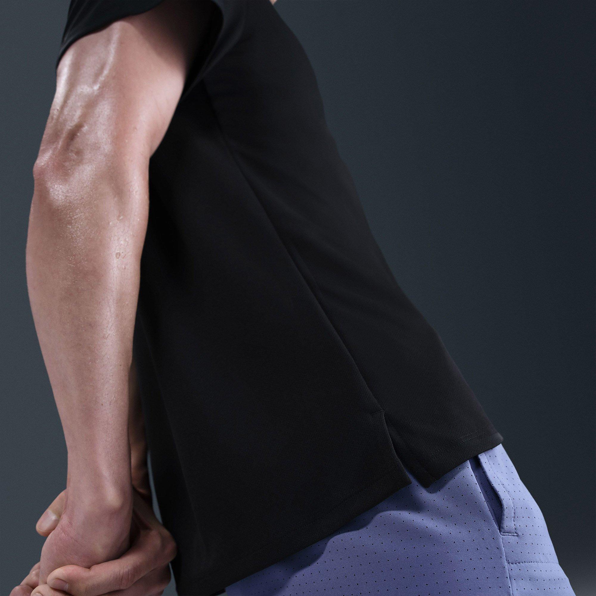 Black - Nike - Miler Mens Dri-FIT UV Running T-Shirt - 4