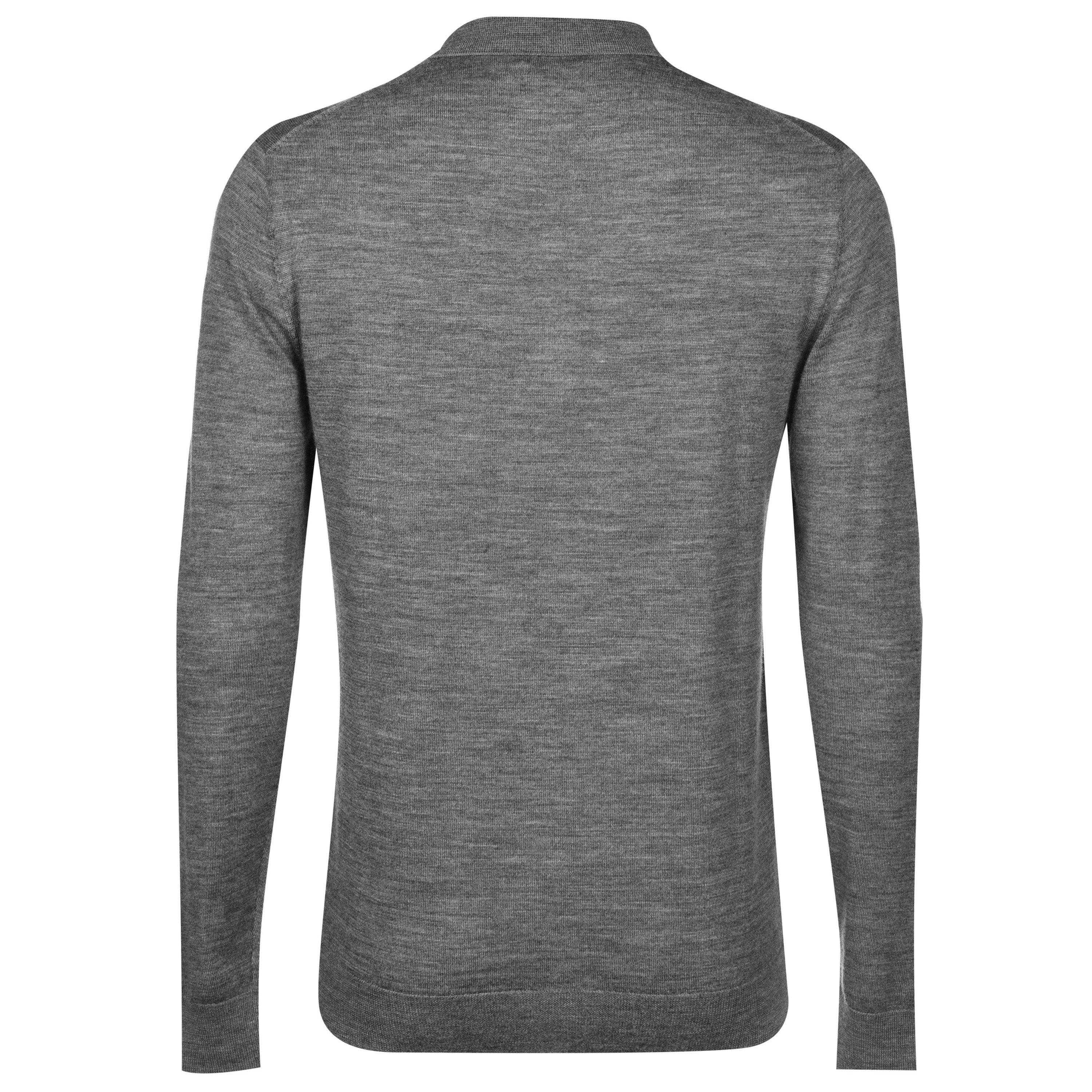Grey Marl - Howick - Merino Polo Shirt - 5