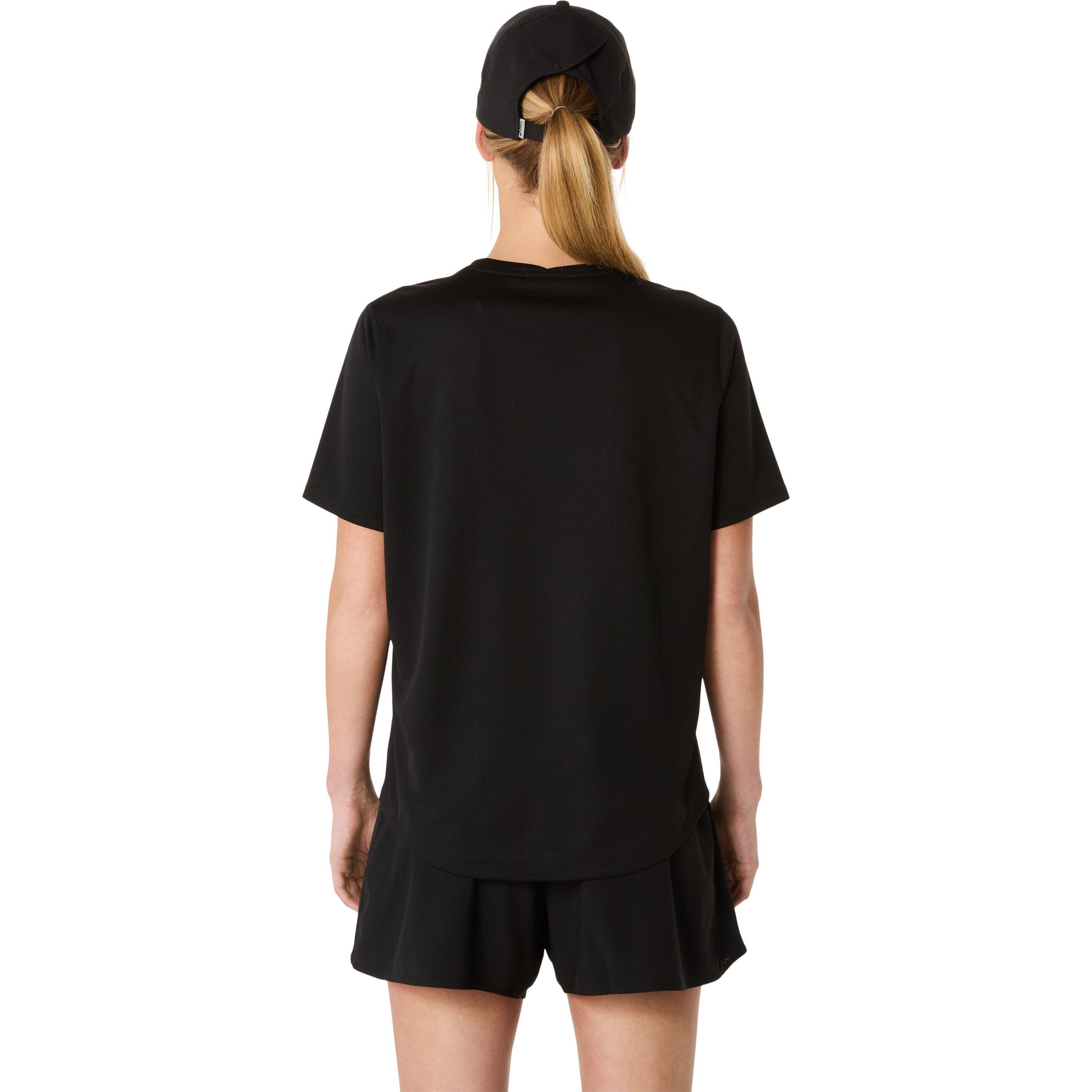 Perf.Black - Asics - Silver Short Sleeve Tops Womens - 2