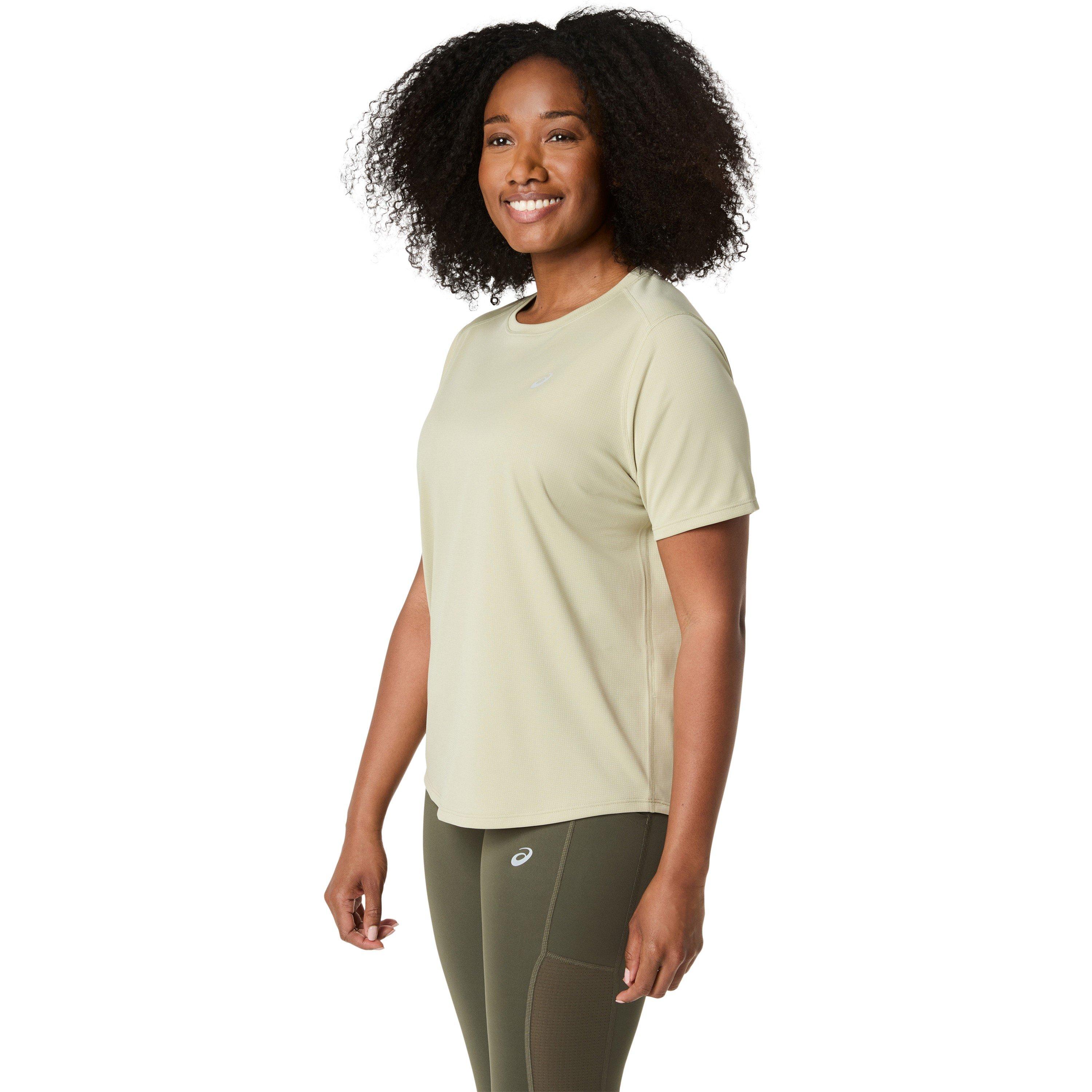Asics Silver Short Sleeve Tops Womens