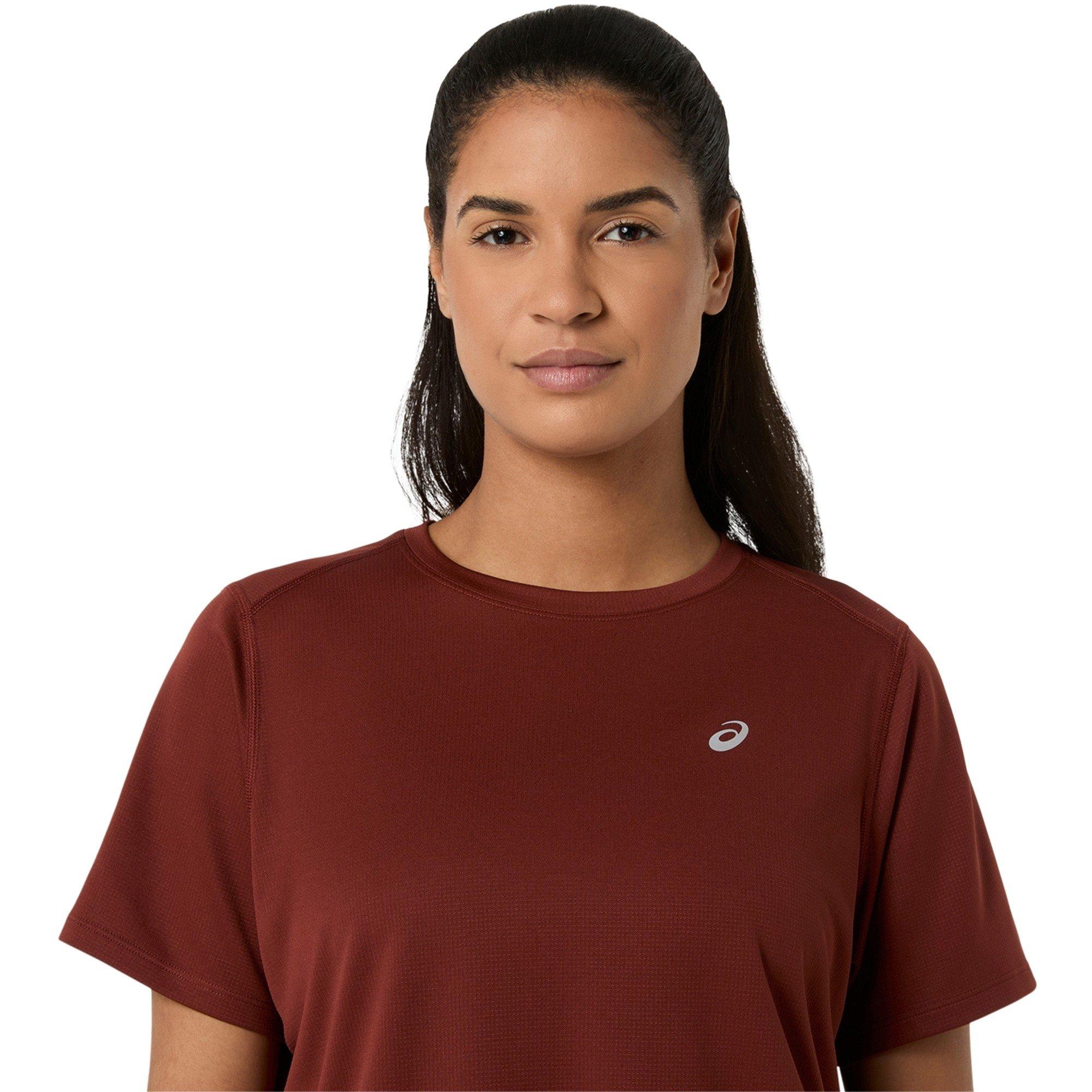 SINGED RED - Asics - Silver Short Sleeve Tops Womens - 3
