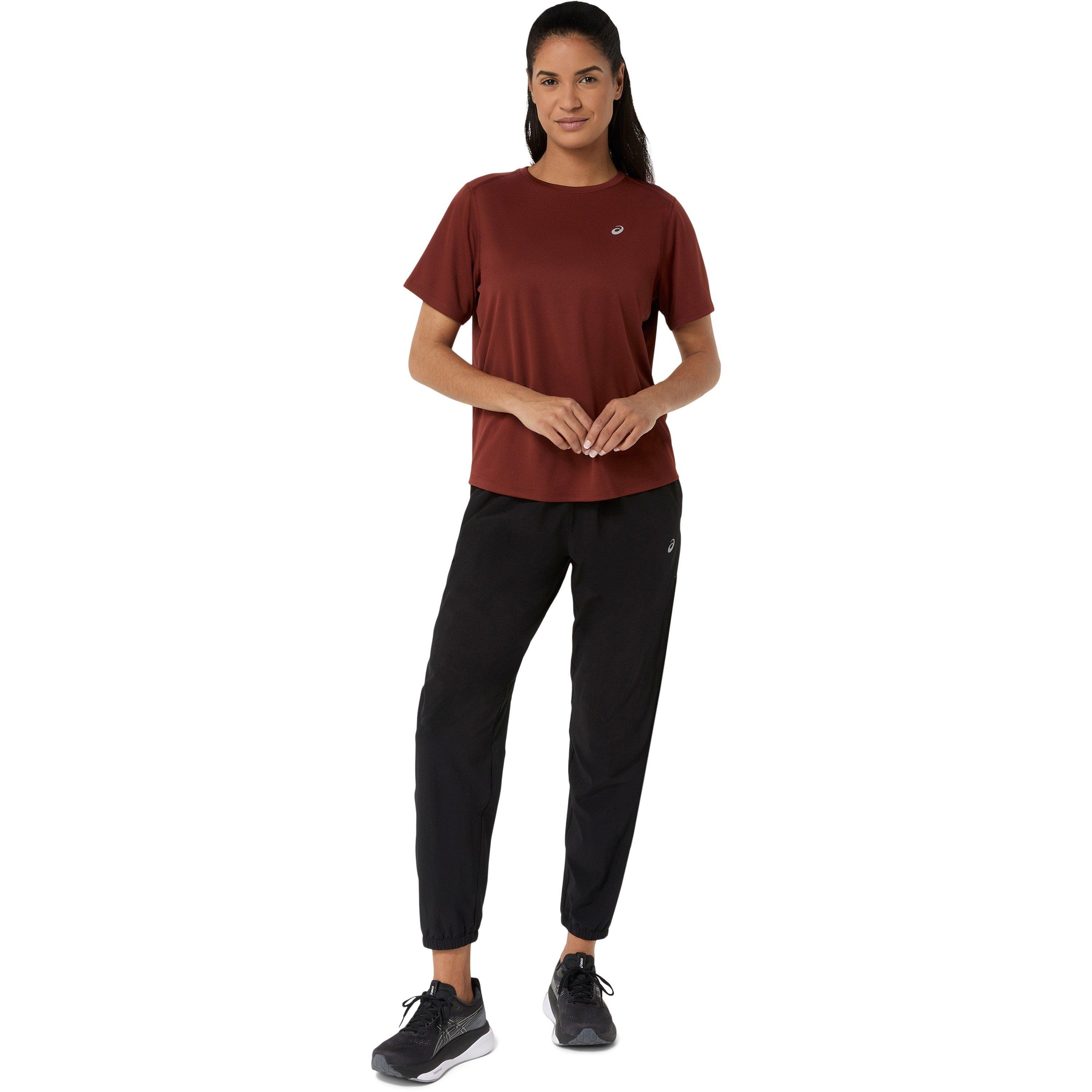 SINGED RED - Asics - Silver Short Sleeve Tops Womens - 4