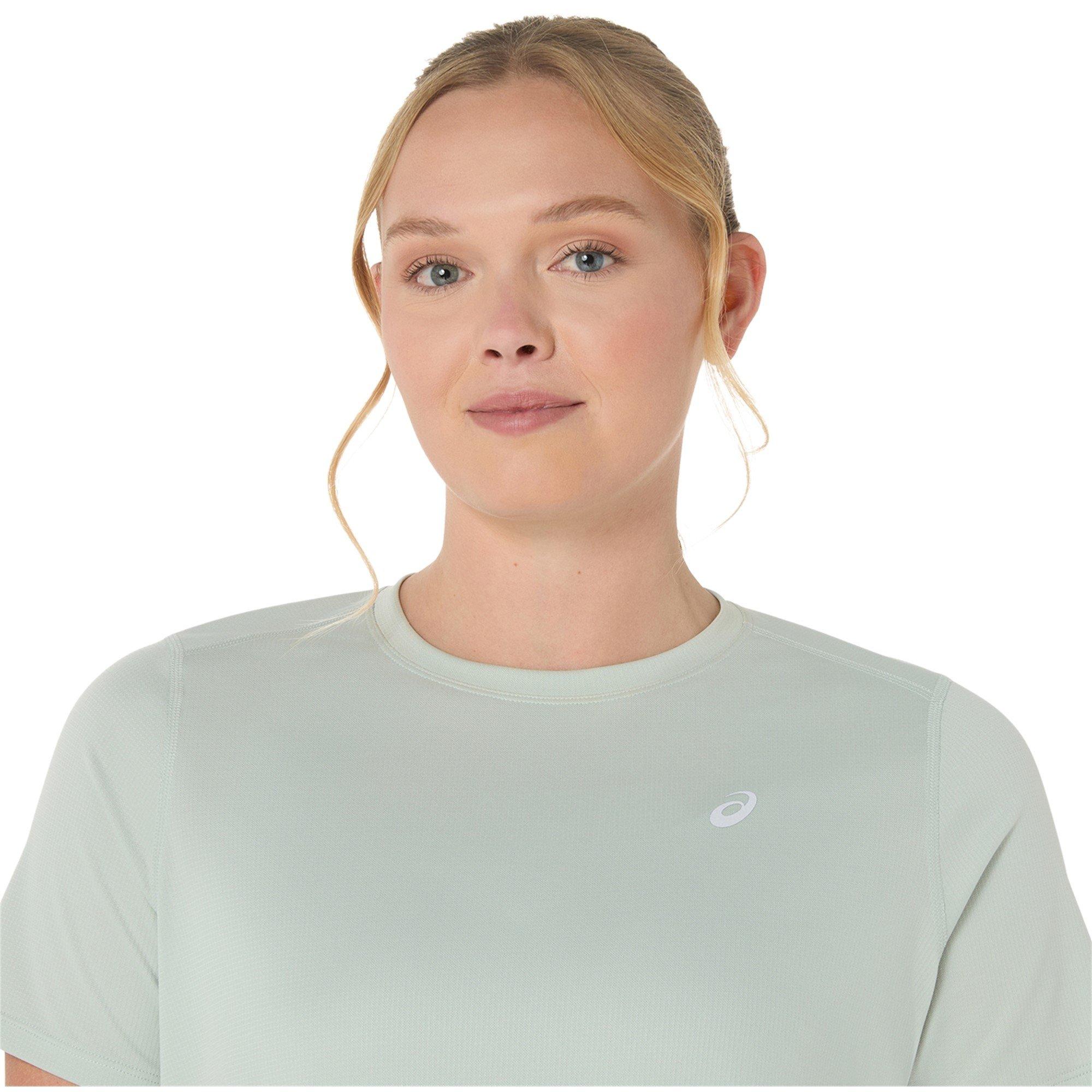 Lichen Rock - Asics - Silver Short Sleeve Tops Womens - 4