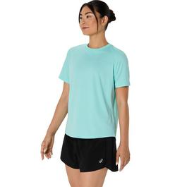 Asics Silver Short Sleeve Tops Womens