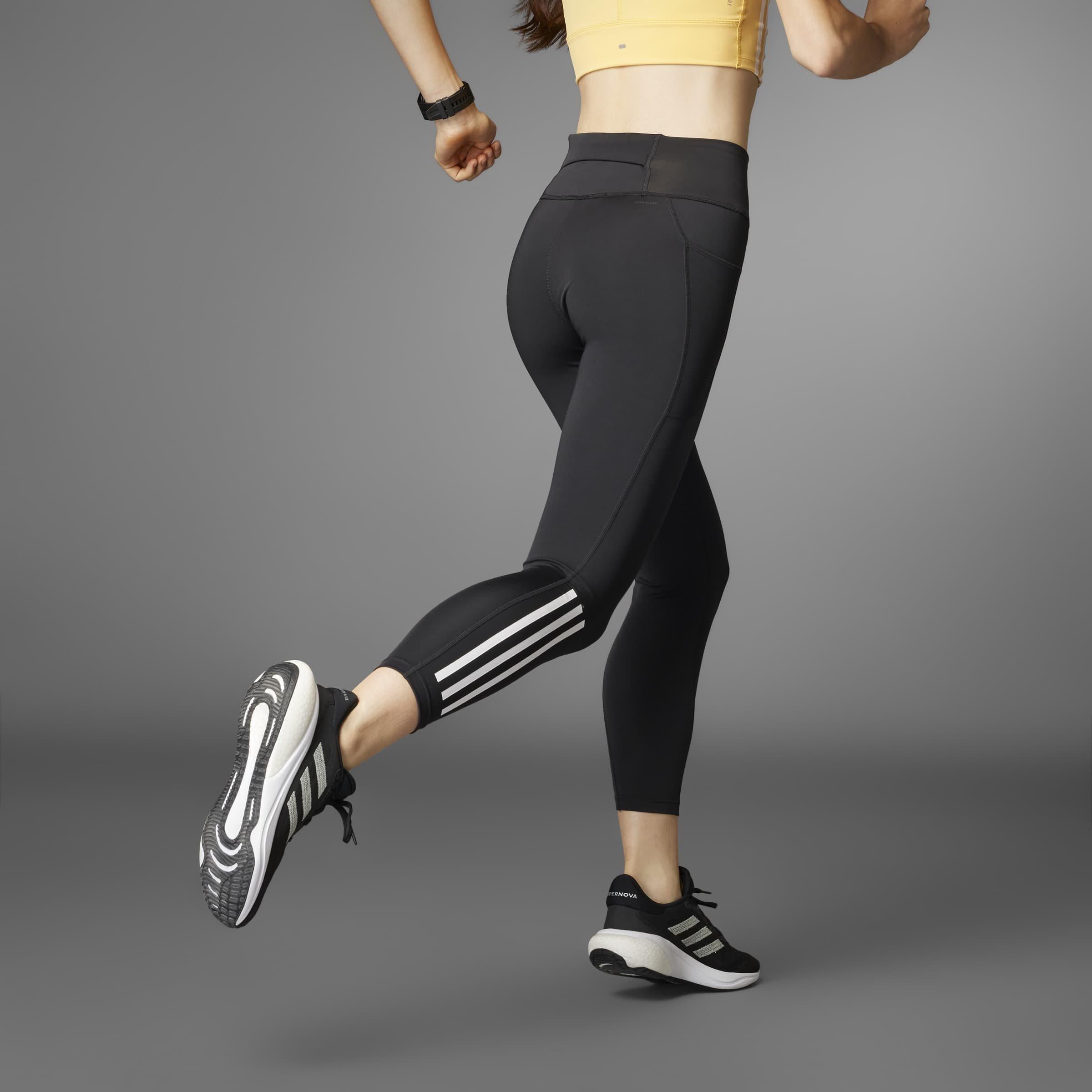 Schwarz - adidas - adidas Dailyrun 3s 7/8 Running Tight Womens - 3
