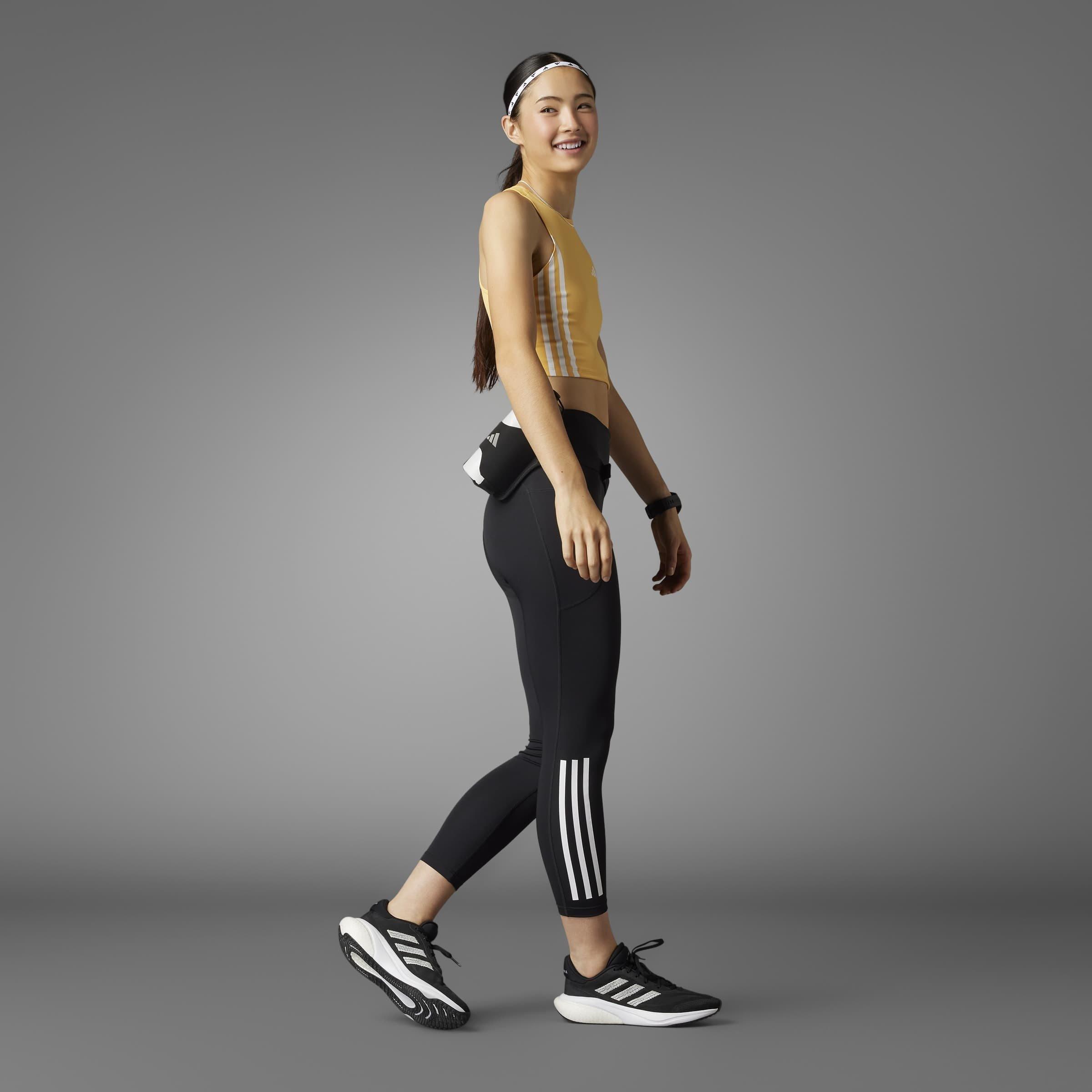 Schwarz - adidas - adidas Dailyrun 3s 7/8 Running Tight Womens - 10