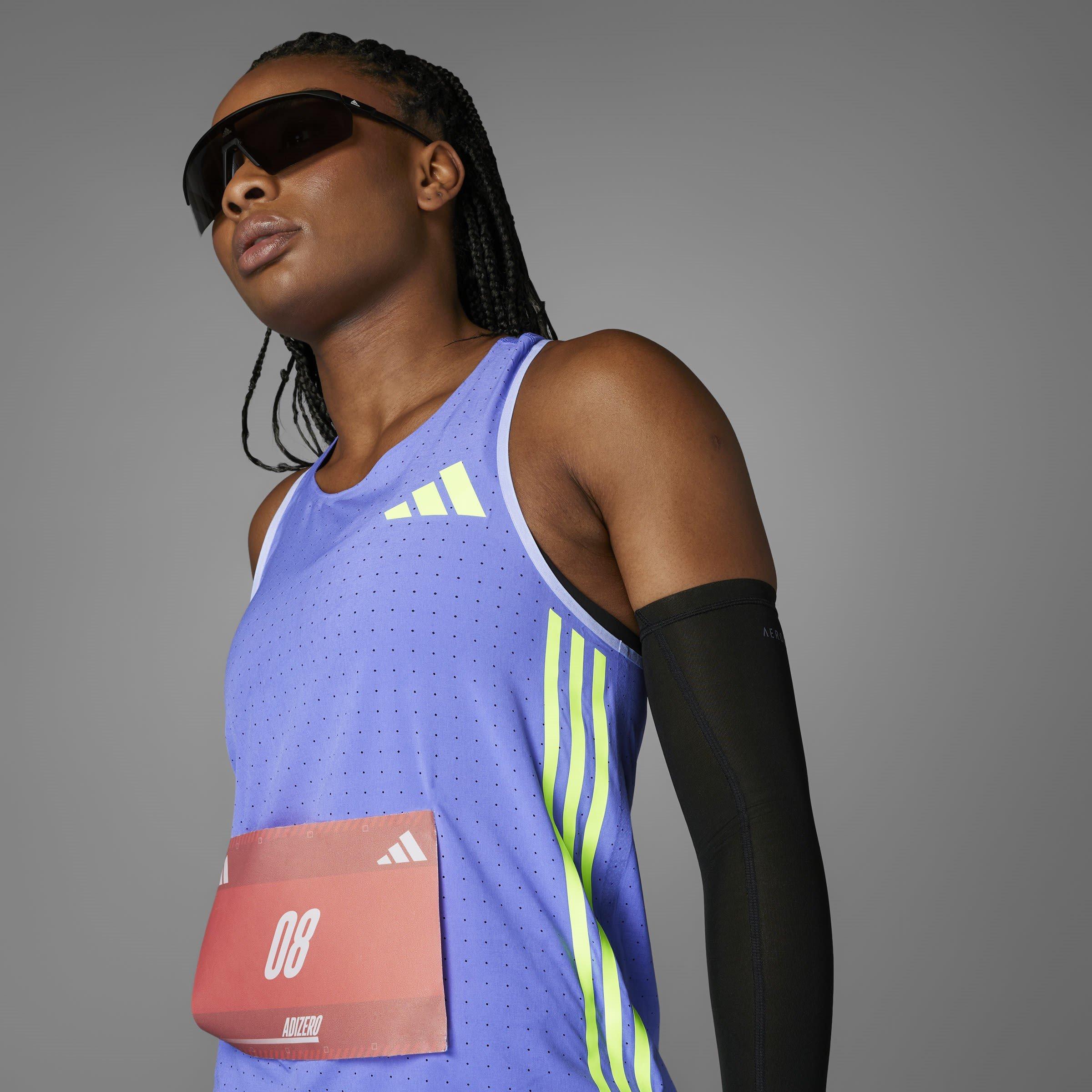 Kobaltno plava - adidas - Adizero Promo Tank Running Vest Womens - 13