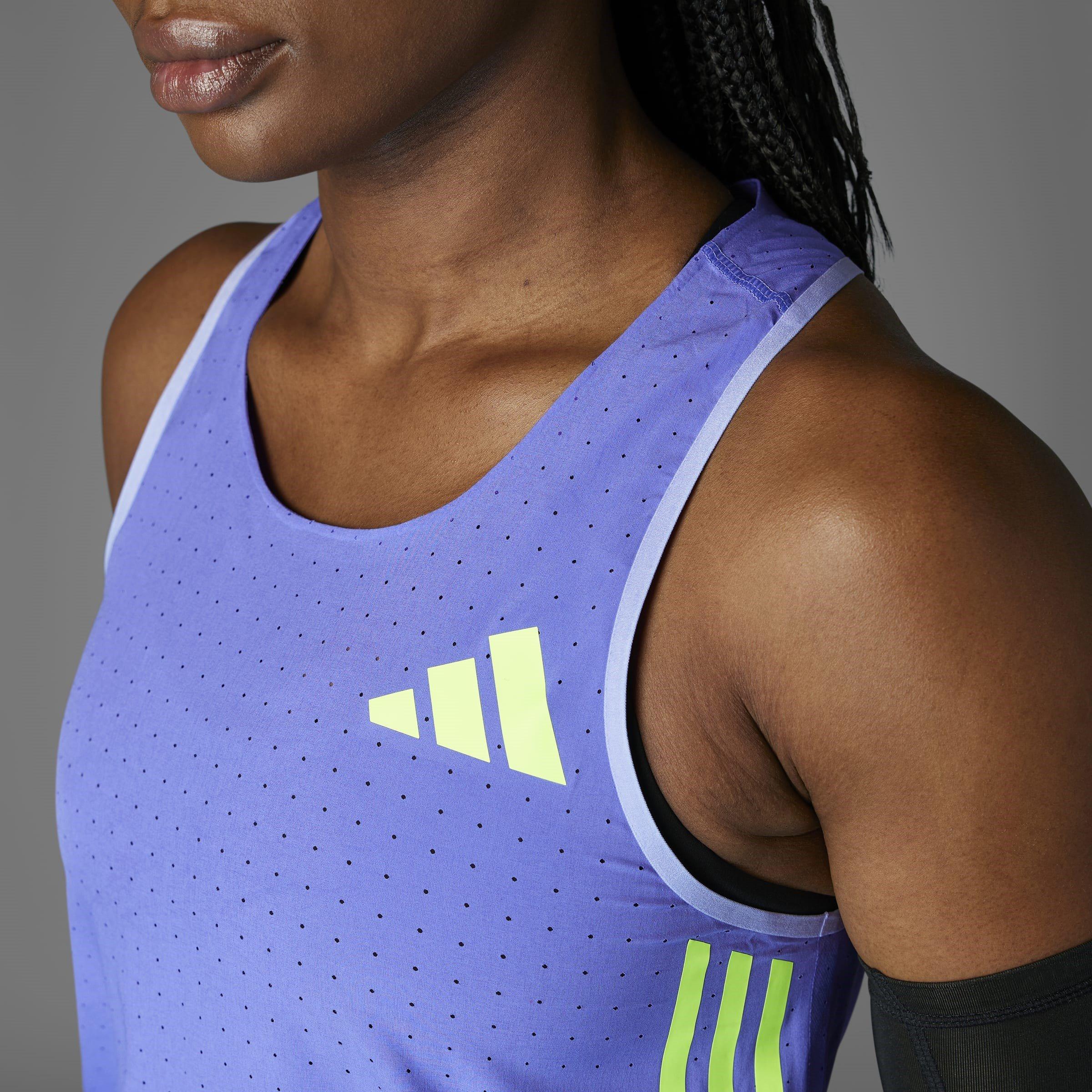 adidas Adizero Promo Tank Running Vest Womens Performance