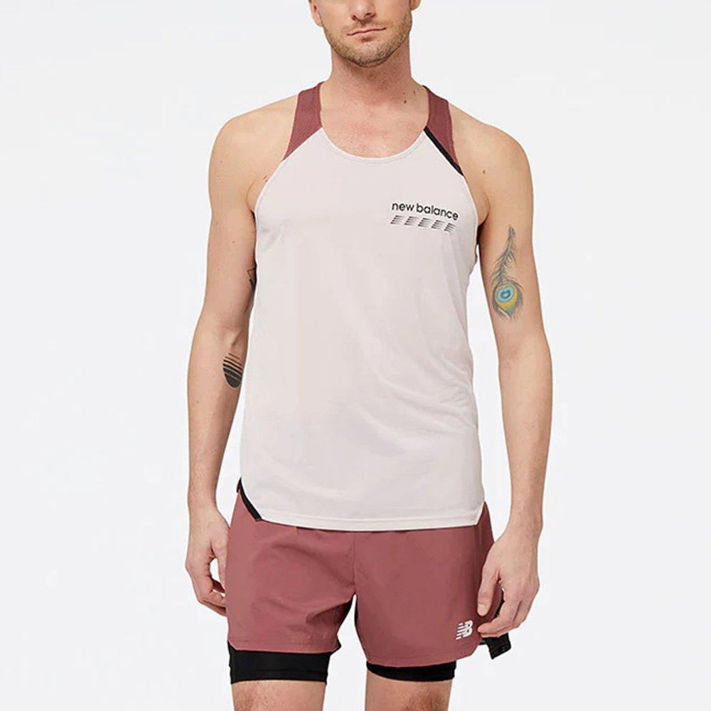 Stone Pink - New Balance - NB Accelerate Pacer Singlet Mens - 1