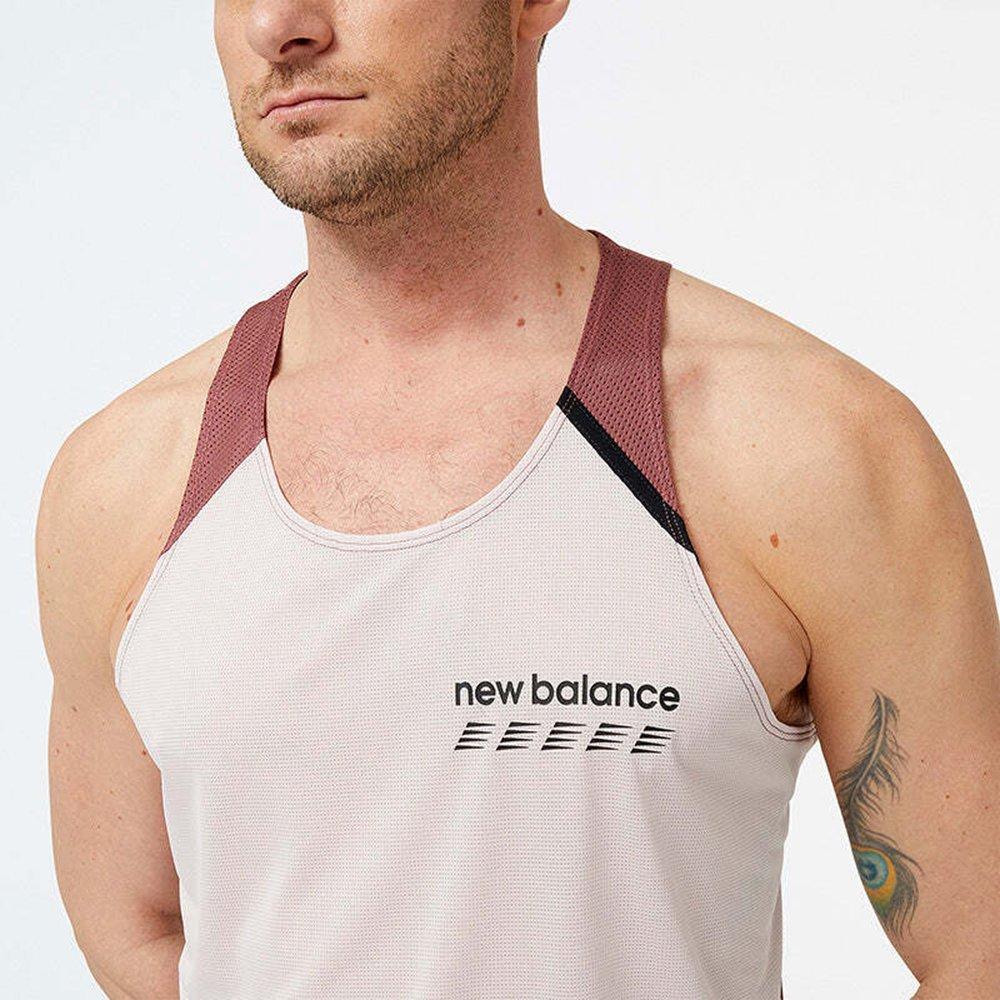 Stone Pink - New Balance - NB Accelerate Pacer Singlet Mens - 3