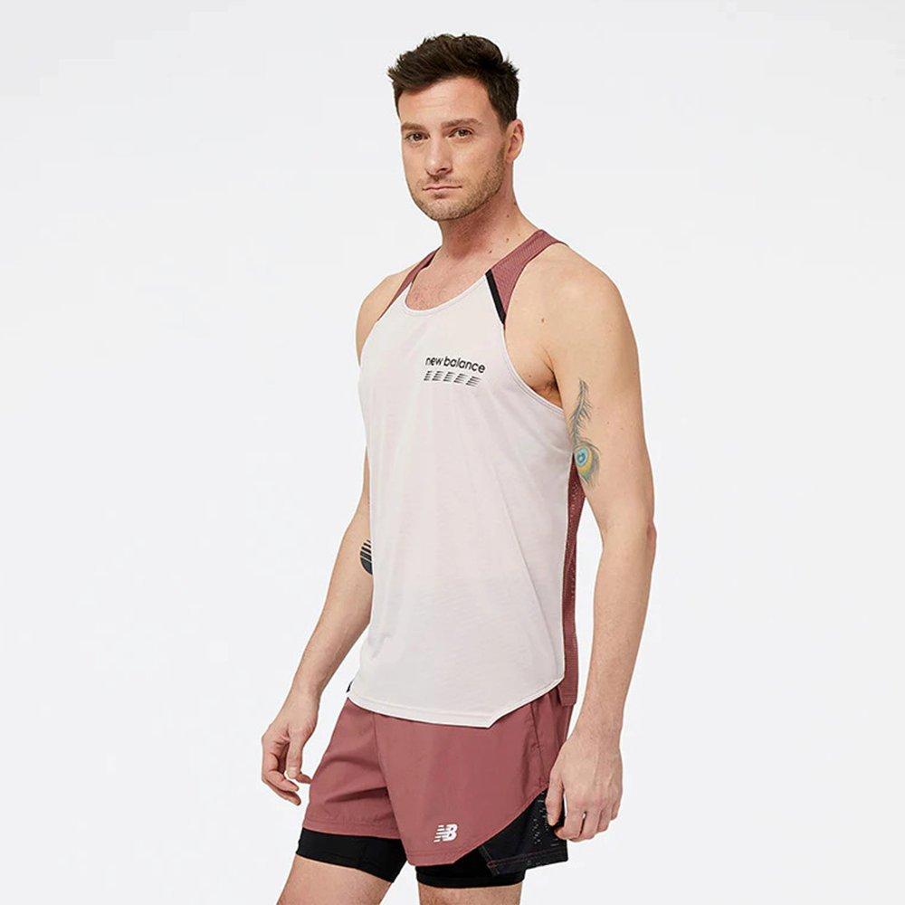 Stone Pink - New Balance - NB Accelerate Pacer Singlet Mens - 5