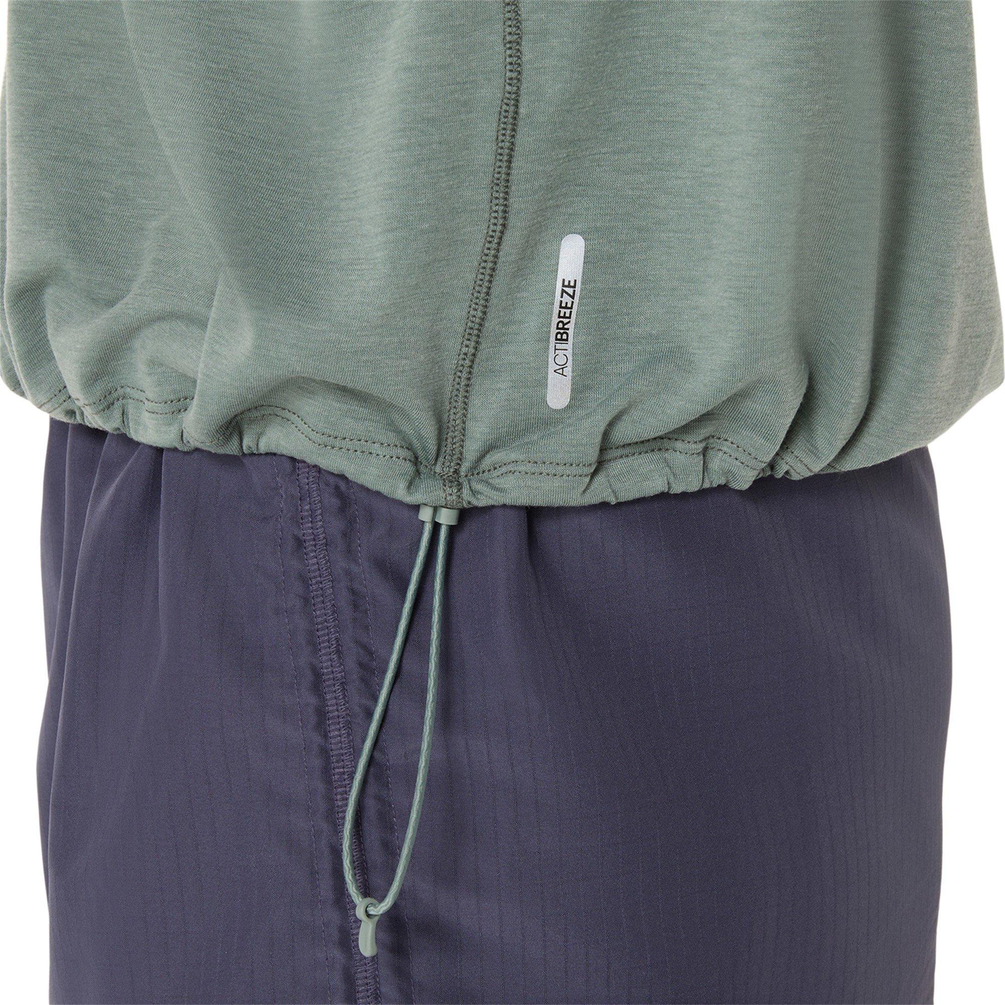 Monument Blue - Asics - Nagino Run Adjustable Short Sleeve Tops Womens - 6