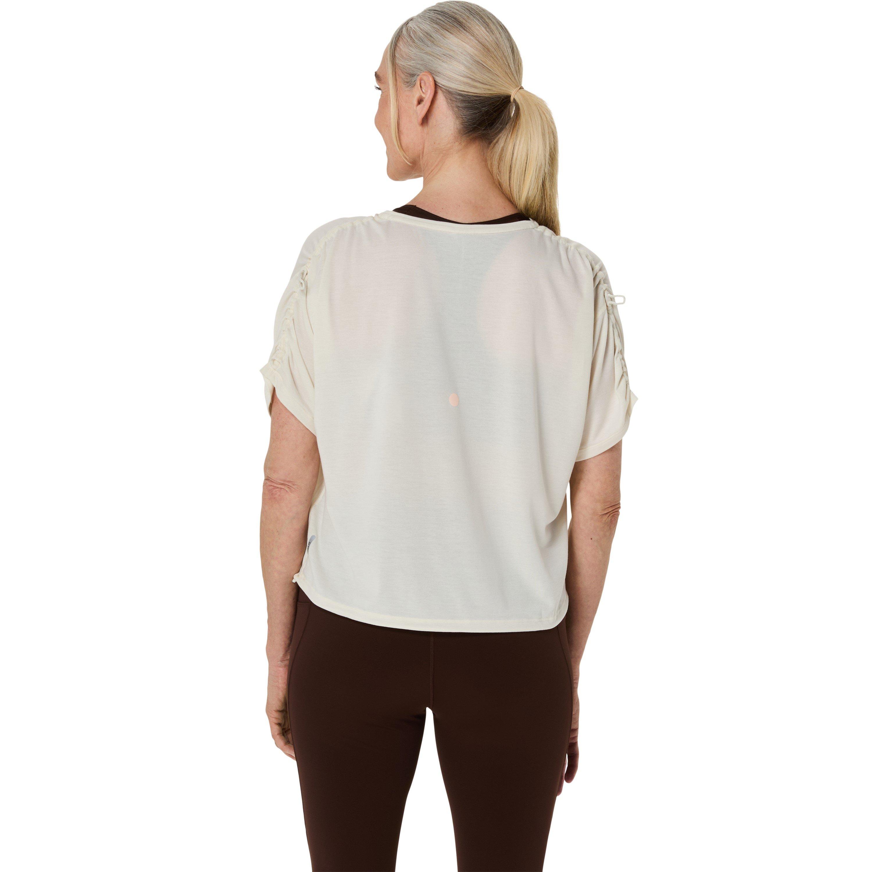 Birch Heather - Asics - Nagino Run Adjustable Short Sleeve Tops Womens - 2