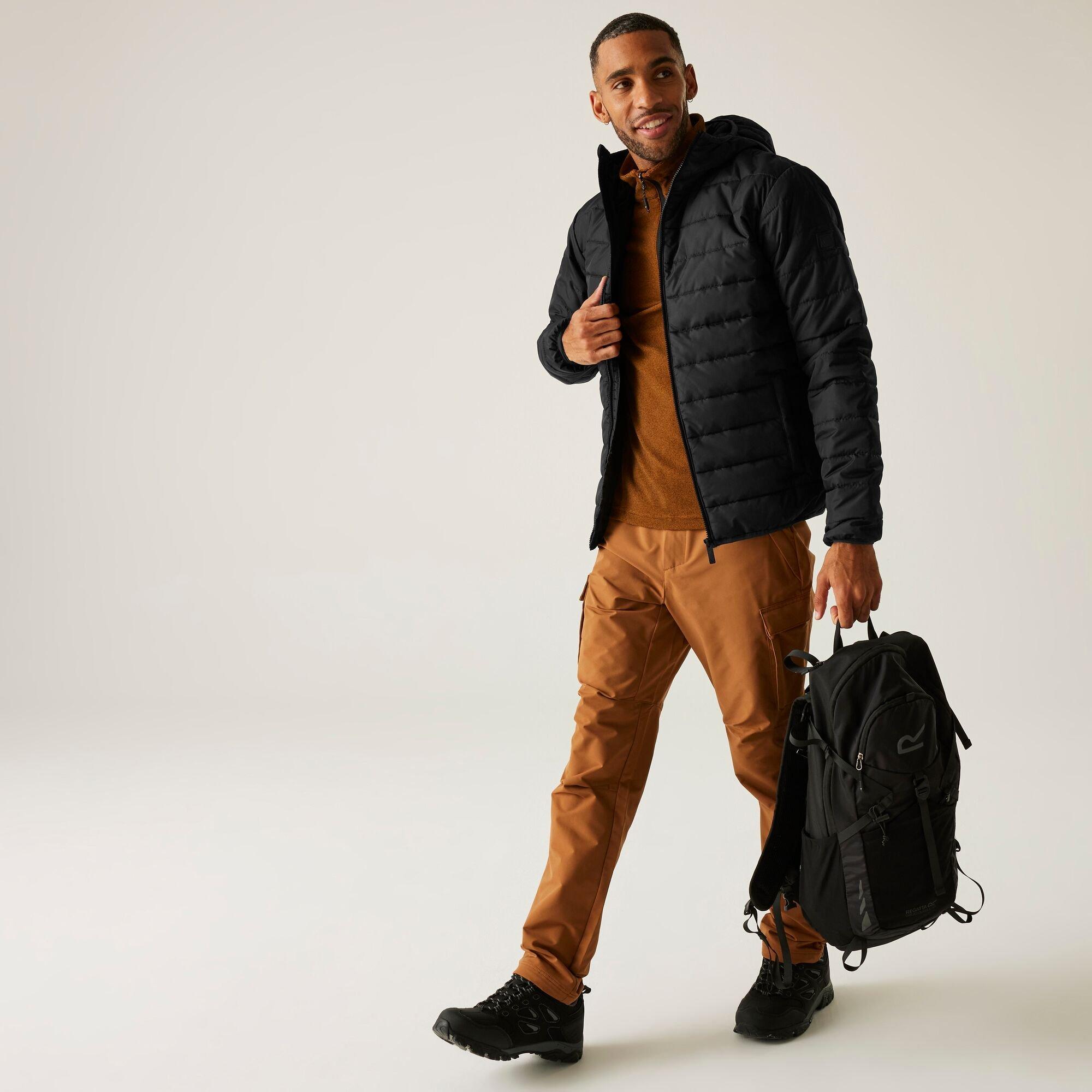 Black - Regatta - Men's Helfa Water-Repellent Insulated Quilted Jacket - 1